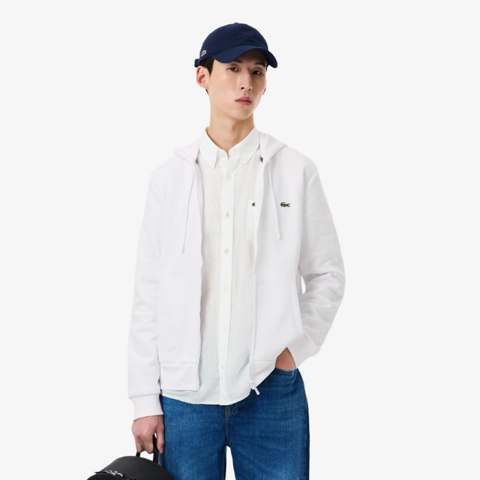 Εικόνα της Ανδρικό Lacoste Kangaroo Pocket Jogger Φούτερ με Φερμουάρ