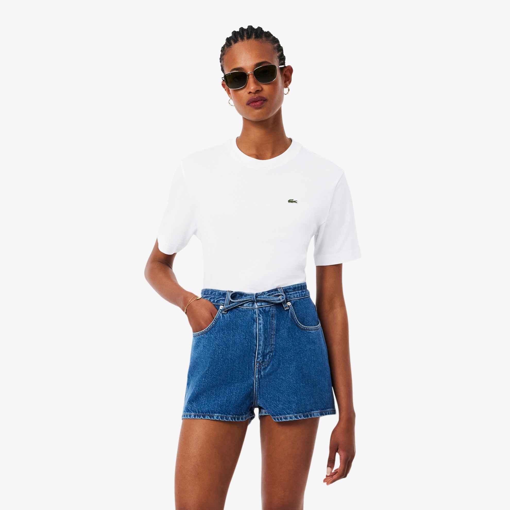 Εικόνα της Γυναικείο Lightweight Cotton Pima Jersey T-shirt Relaxed Fit 