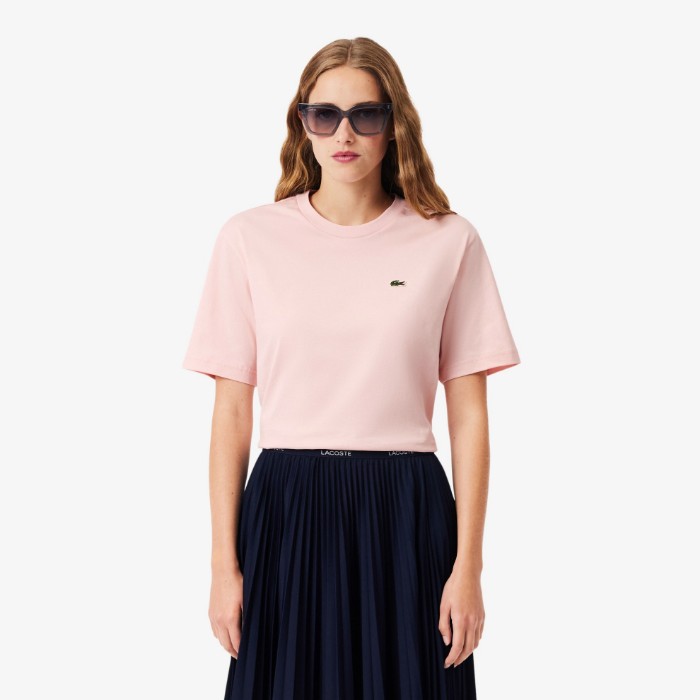 Εικόνα της Γυναικείο Lightweight Cotton Pima Jersey T-shirt Relaxed Fit 