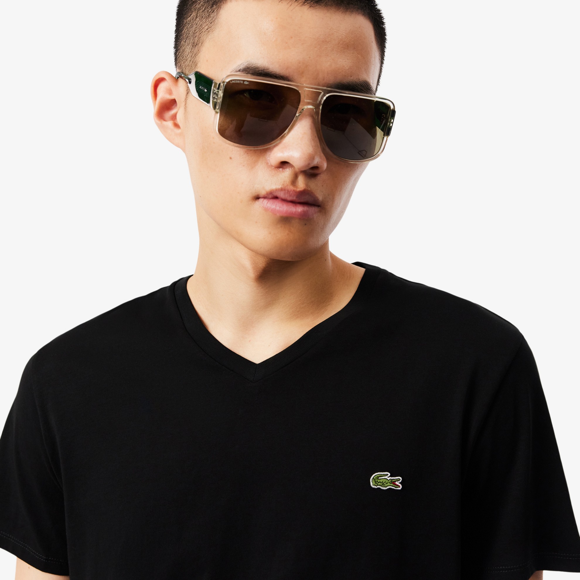 Εικόνα της Ανδρικό V-neck T-shirt Pima Cotton Jersey 