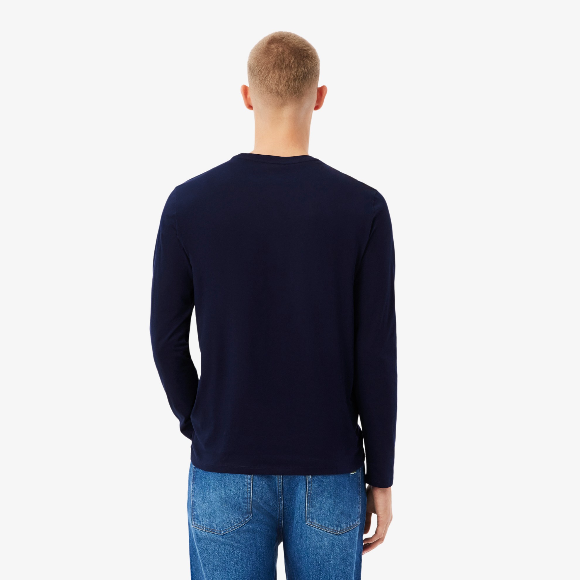 Εικόνα της Ανδρικό Μακρυμάνικο Pima Cotton T-shirt με Λαιμόκοψη