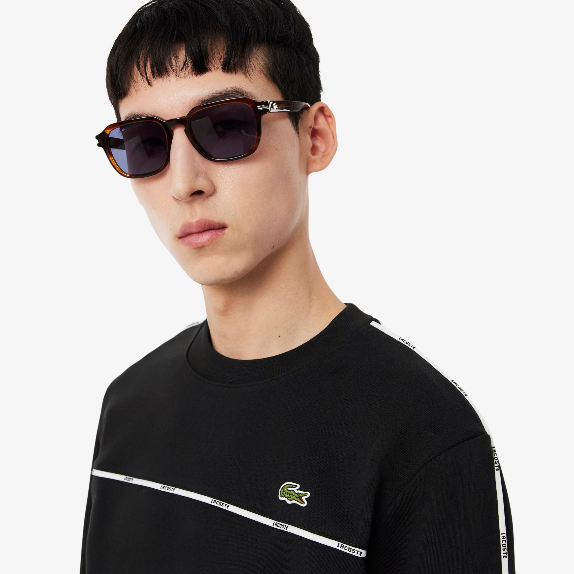 Εικόνα της Ανδρικό Logo Trim Fleece Φούτερ