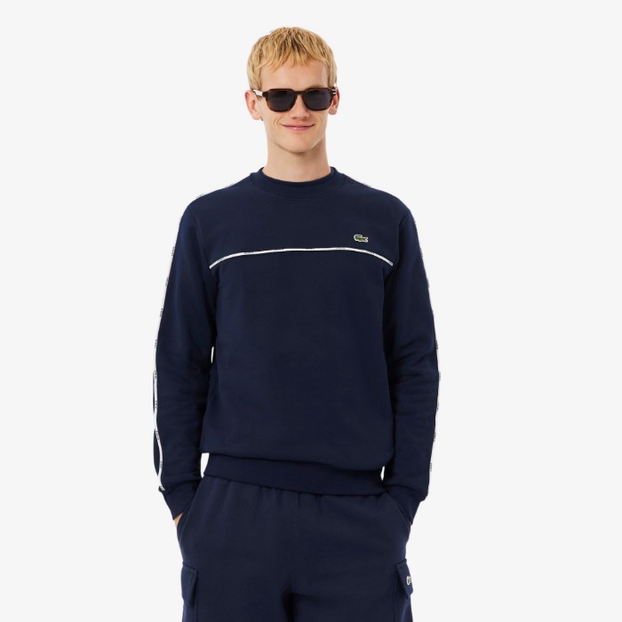 Εικόνα της Ανδρικό Logo Trim Fleece Φούτερ