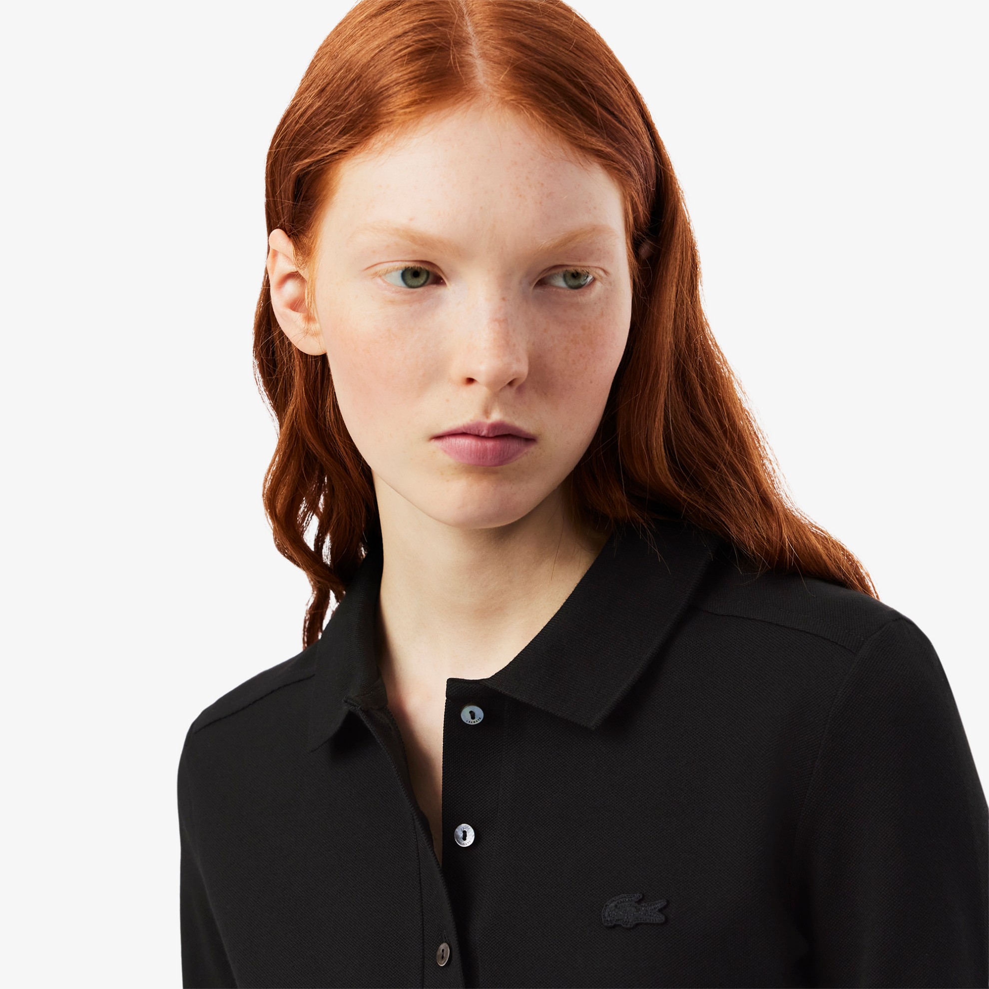 Εικόνα της Γυναικεία Stretch Piqué Lacoste Polo Μπλούζα Slim fit