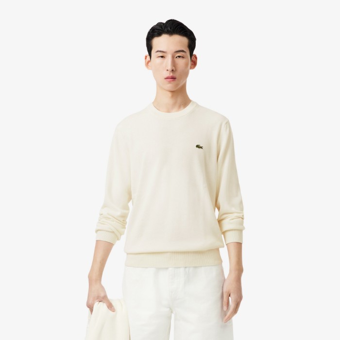 Εικόνα της Ανδρικό Πουλόβερ με Στρογγυλή Λαιμόκοψη από Οργανικό Βαμβάκι