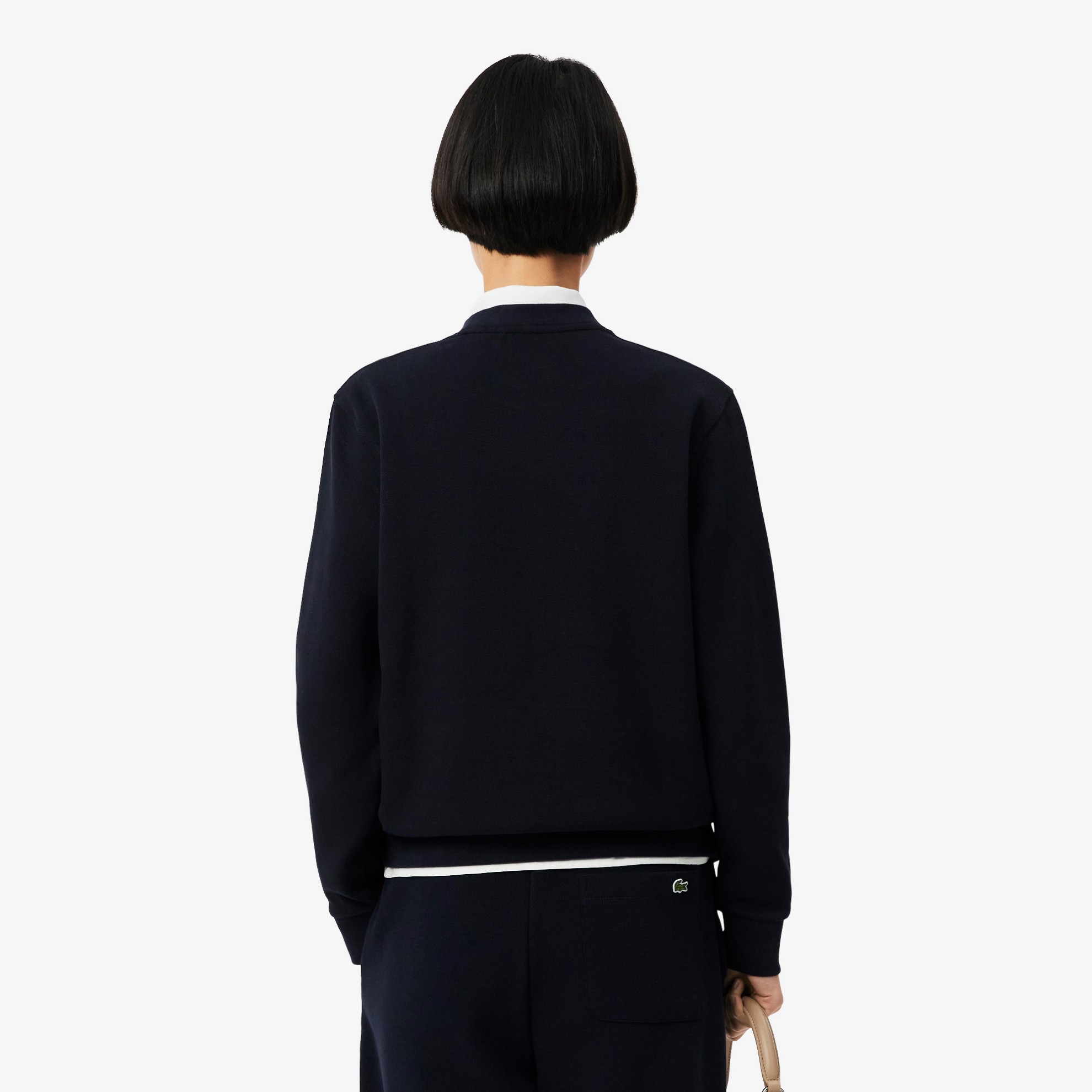 Εικόνα της Γυναικείο Piqué Crew Neck Φούτερ Relaxed Fit 