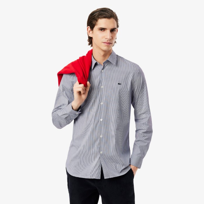 Εικόνα της Ανδρικό Ριγέ Πουκάμισο Slim Fit