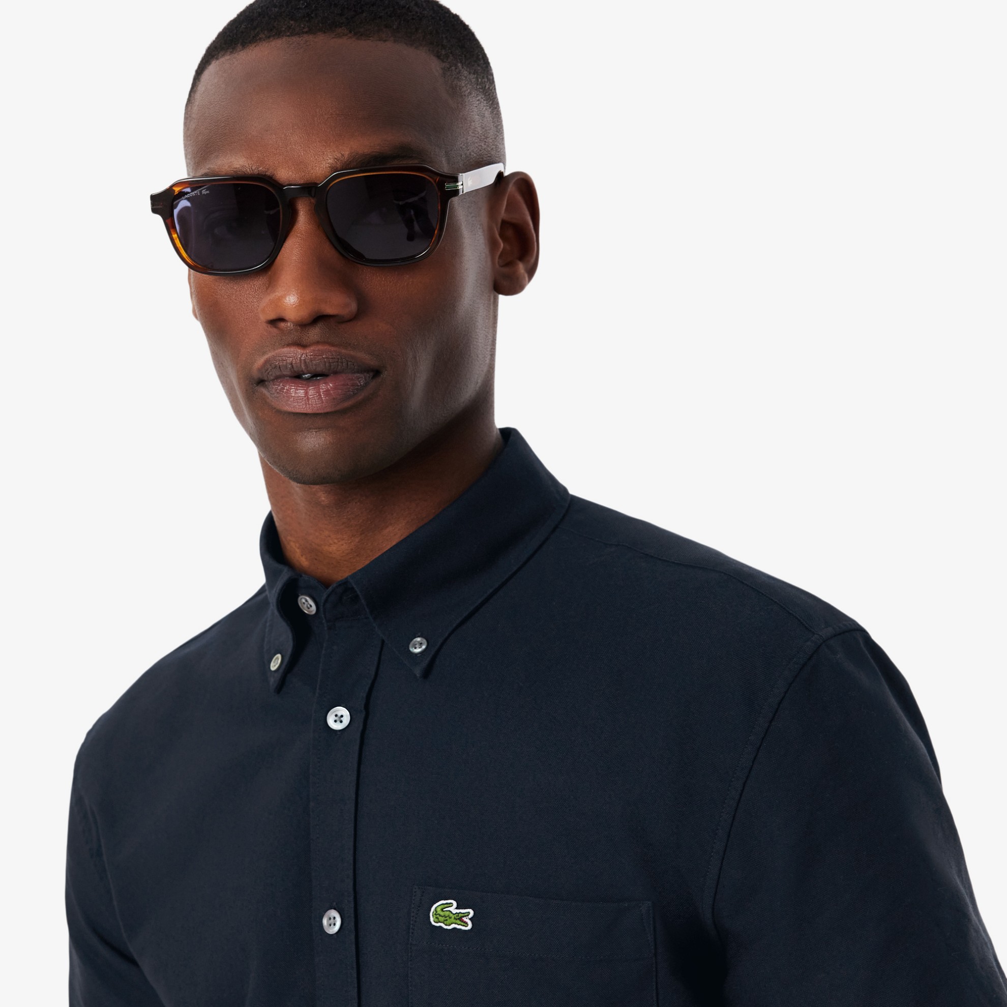 Εικόνα της Ανδρικό Κοντομάνικο Oxford Πουκάμισο Regular Fit 