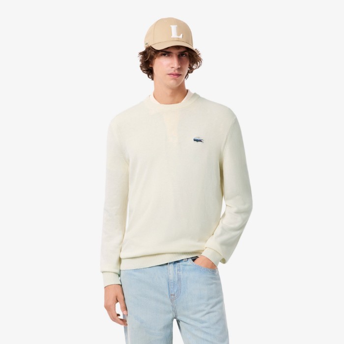 Εικόνα της Ανδρικό Βαμβακερό Landscape Crocodile Πουλόβερ 