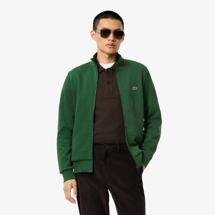 Εικόνα της Ανδρικό Lacoste Brushed Fleece Jogger Φούτερ με Φερμουάρ