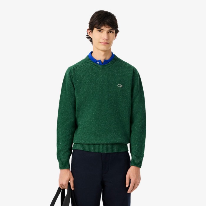 Εικόνα της Ανδρικό Made In France Slub Μάλλινο Πουλόβερ 