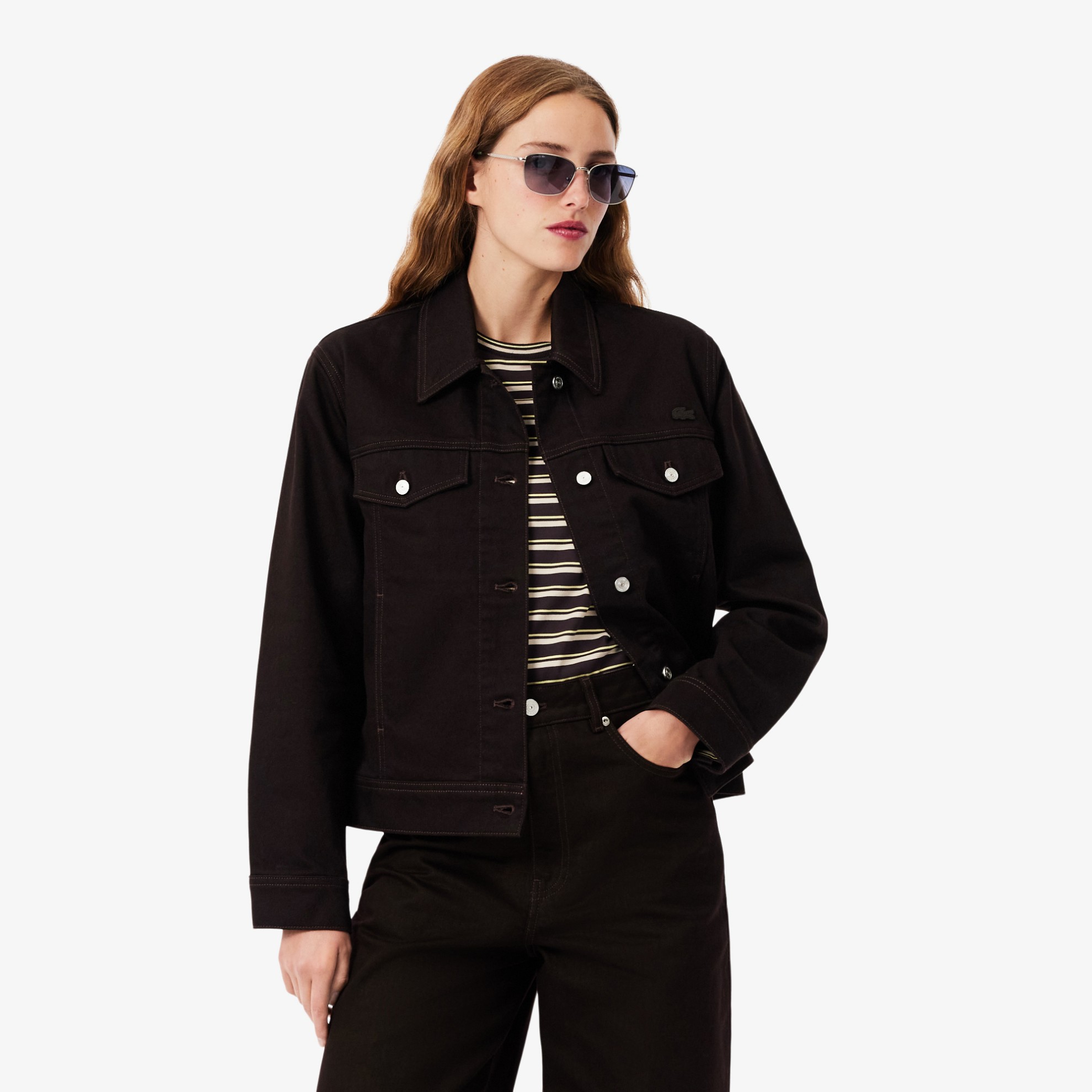 Εικόνα της Γυναικείο Buttoned Denim Jacket Slim Fit 