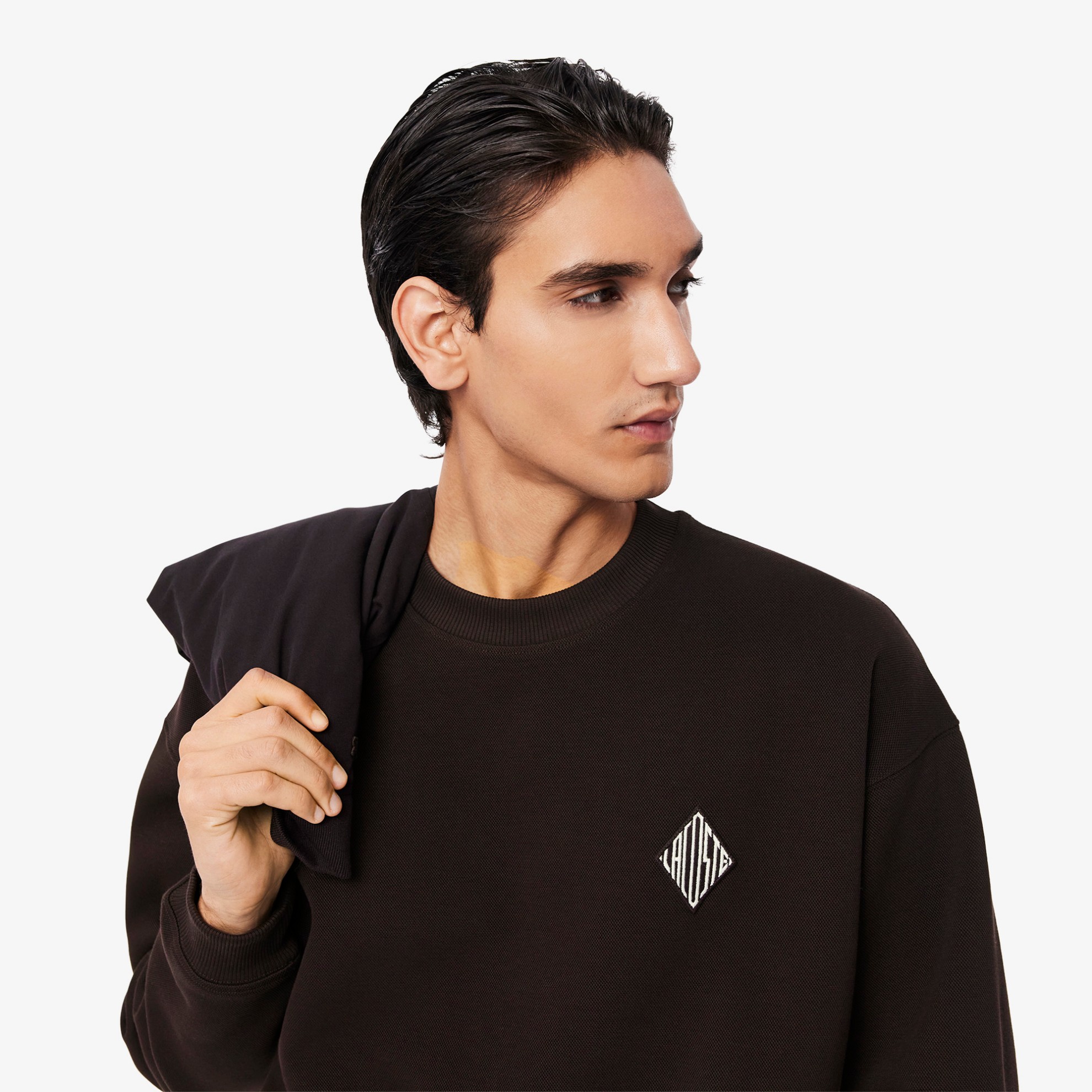 Εικόνα της Ανδρικό Double Face Piqué Badge Φούτερ 