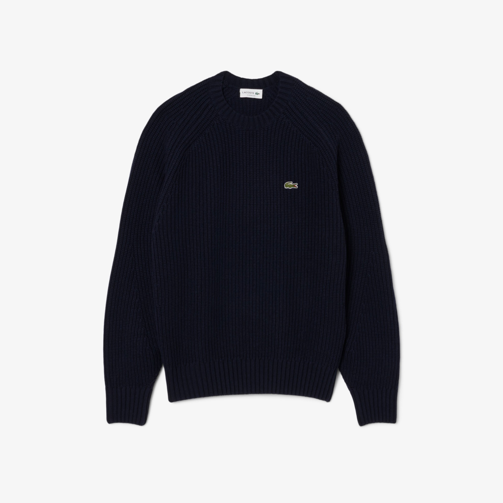 Εικόνα της Ανδρικό Thick Wool Crew Neck Πουλόβερ 