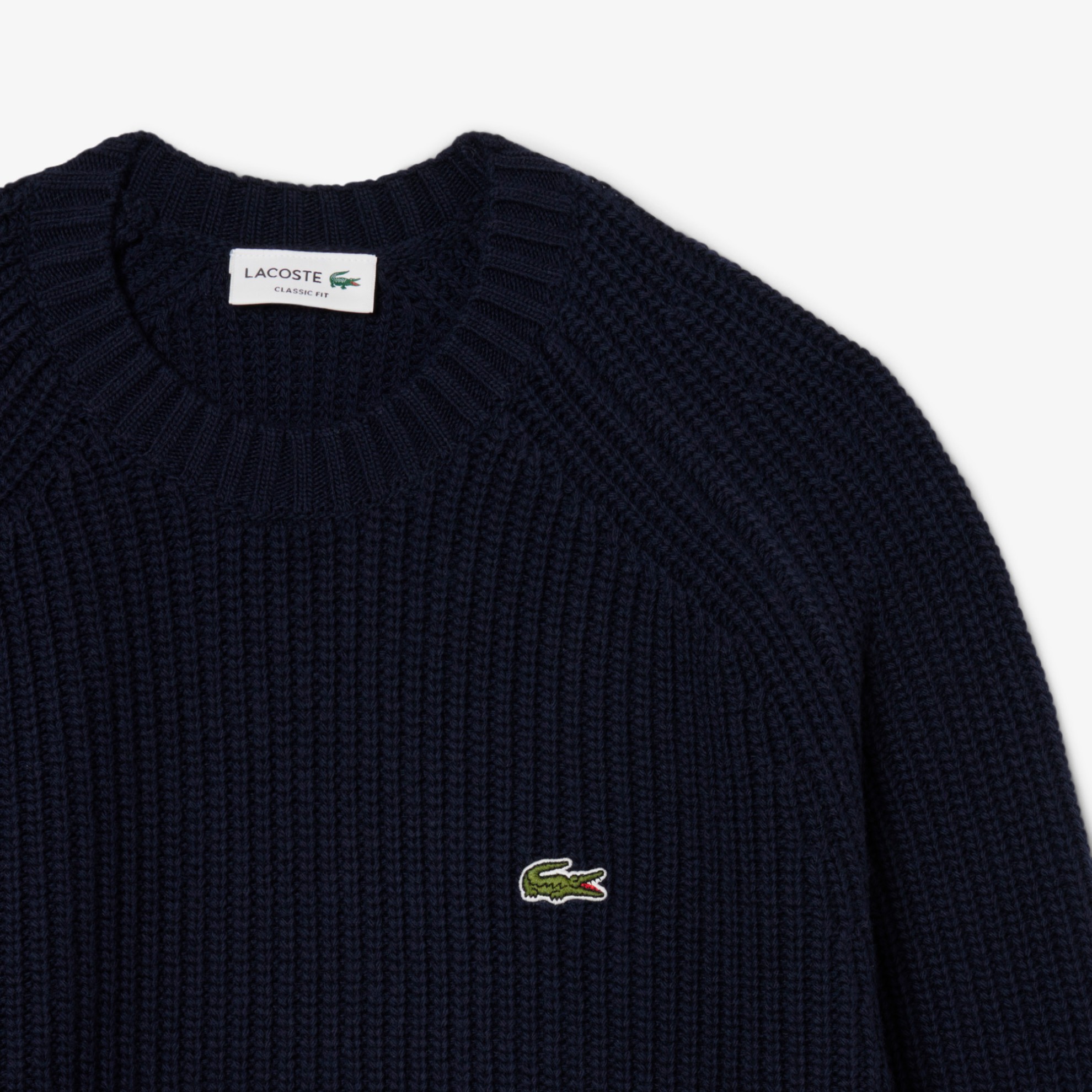 Εικόνα της Ανδρικό Thick Wool Crew Neck Πουλόβερ 