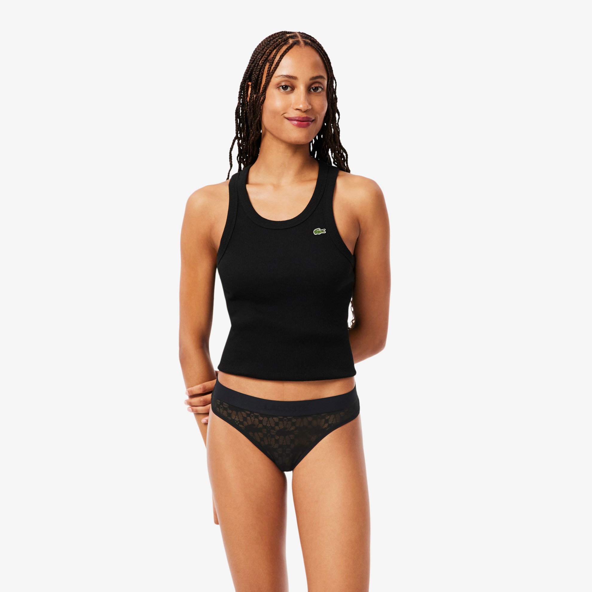 Εικόνα της Γυναικείο Logo Waist Lace Briefs