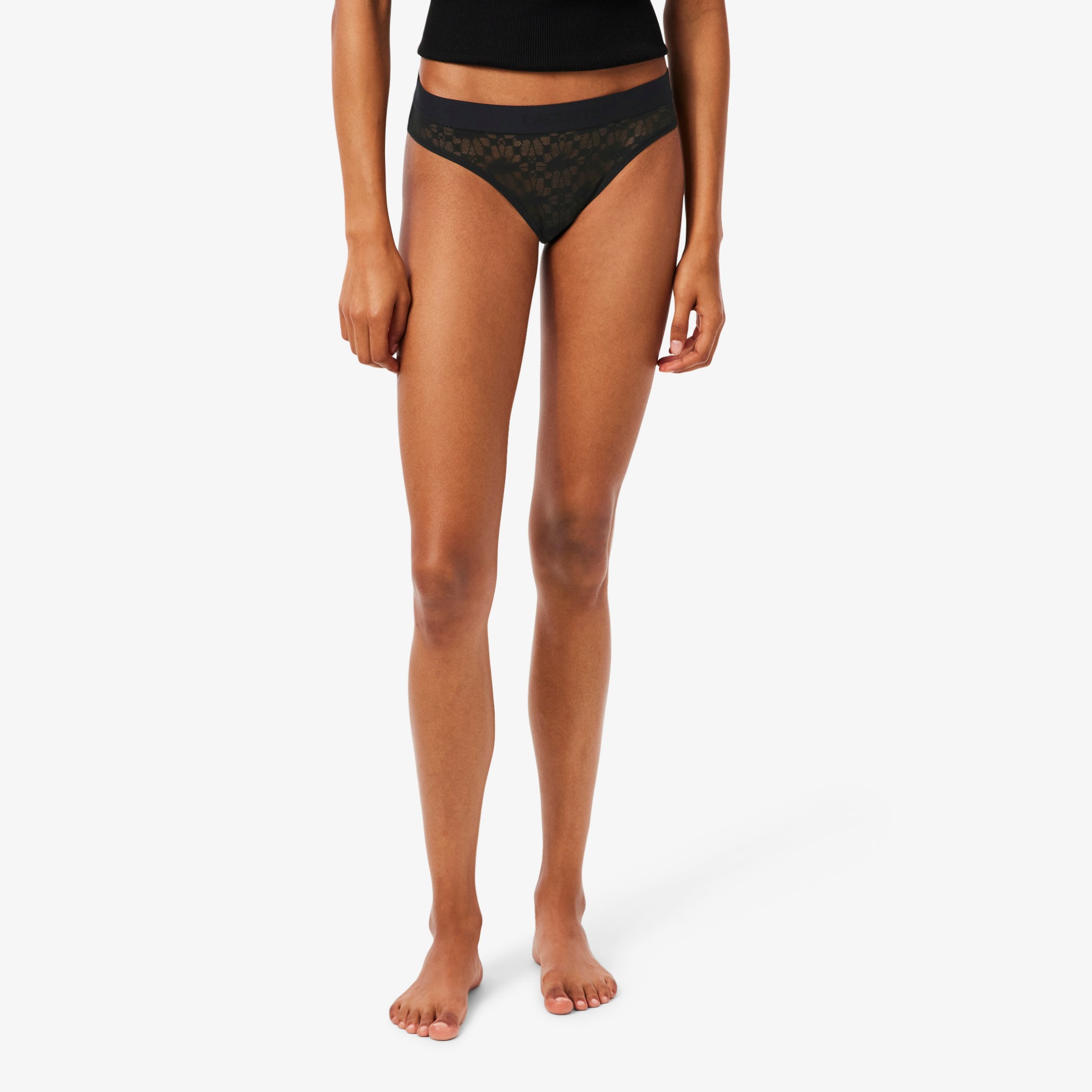 Εικόνα της Γυναικείο Logo Waist Lace Briefs