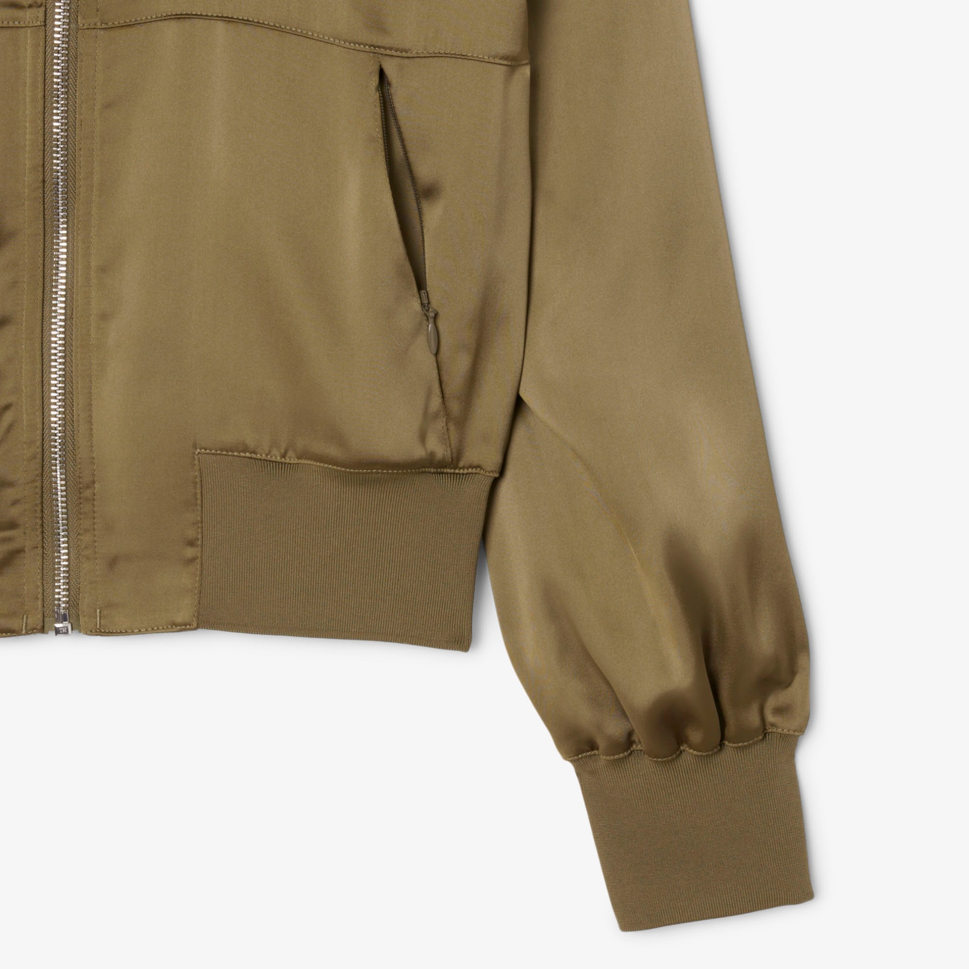 Εικόνα της Γυναικείο Oversized Embroidered Signature Σατέν Bomber Jacket