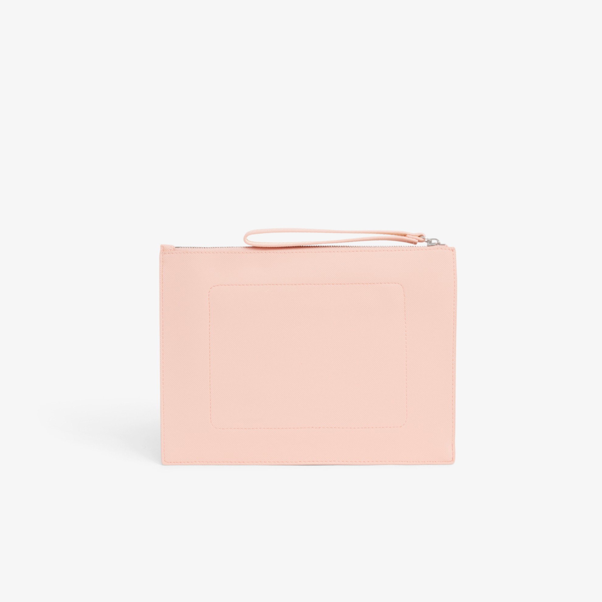 Εικόνα της Unisex Anna Coated Piqué Canvas Clutch με Φερμουάρ