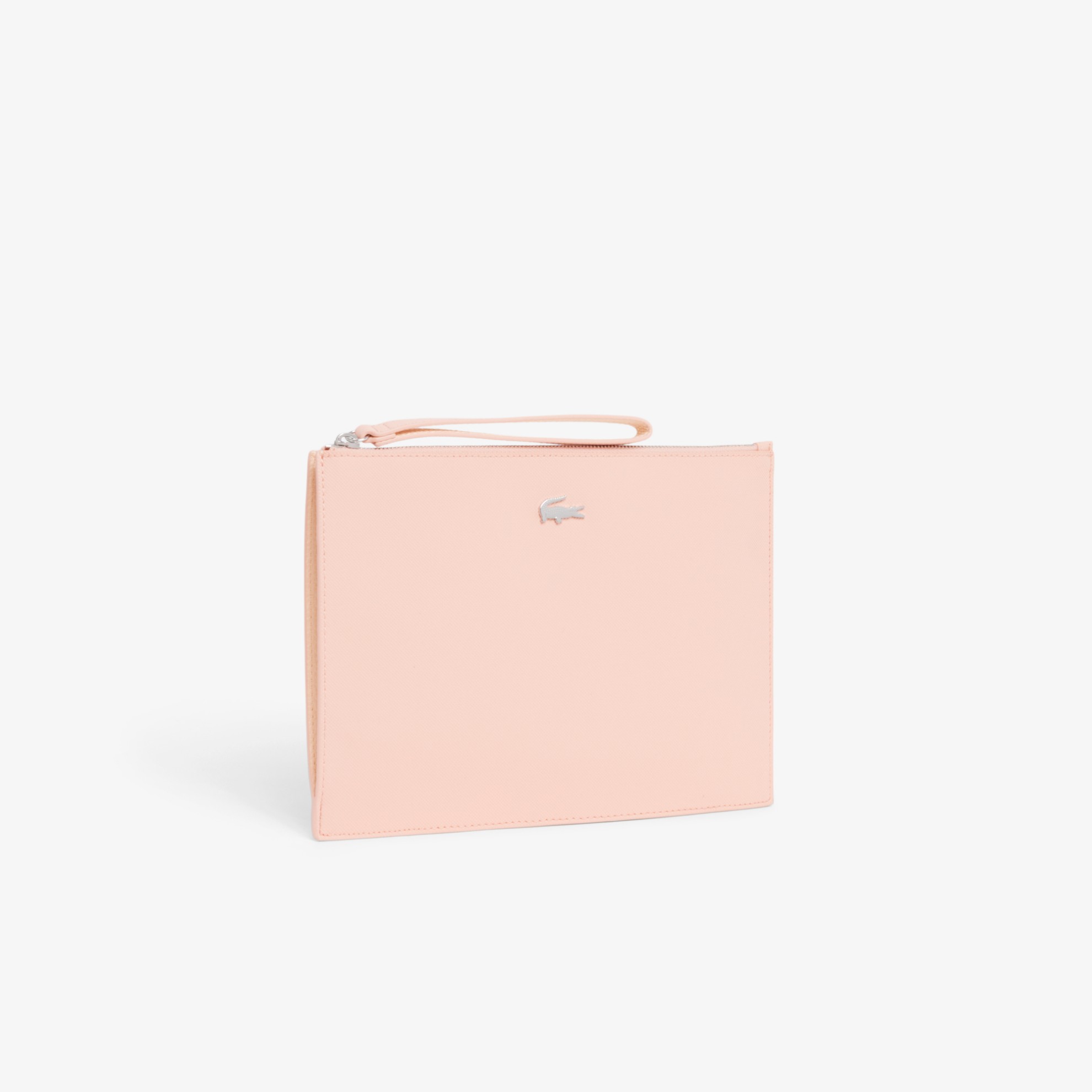 Εικόνα της Unisex Anna Coated Piqué Canvas Clutch με Φερμουάρ