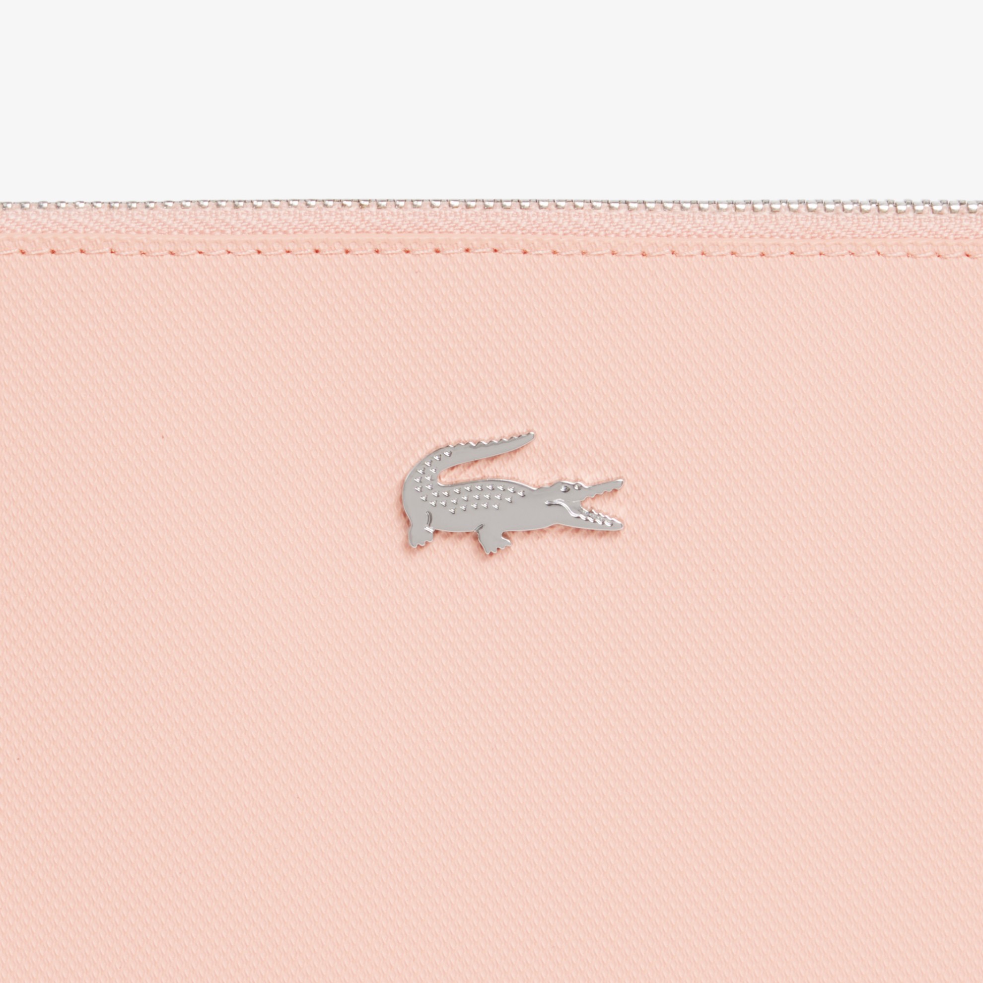 Εικόνα της Unisex Anna Coated Piqué Canvas Clutch με Φερμουάρ