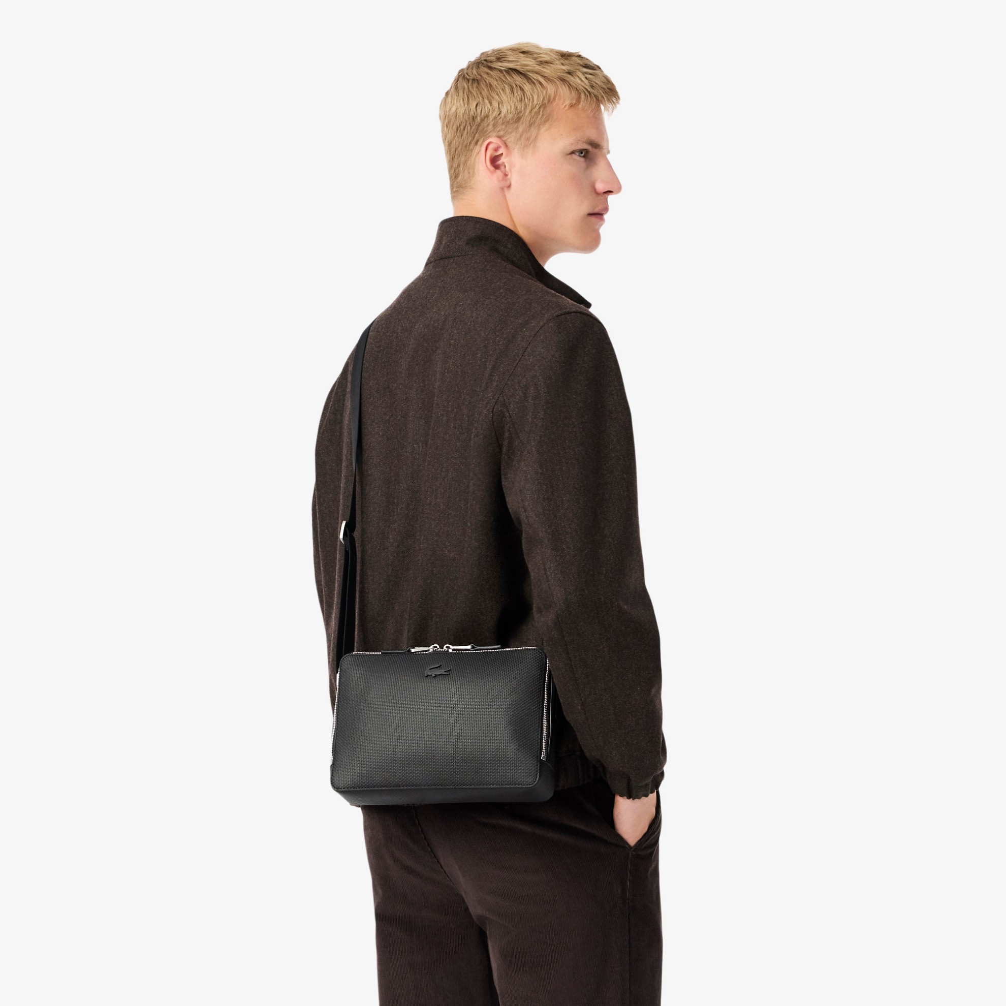 Εικόνα της Chantaco Piqué Leather Reporter Τσάντα