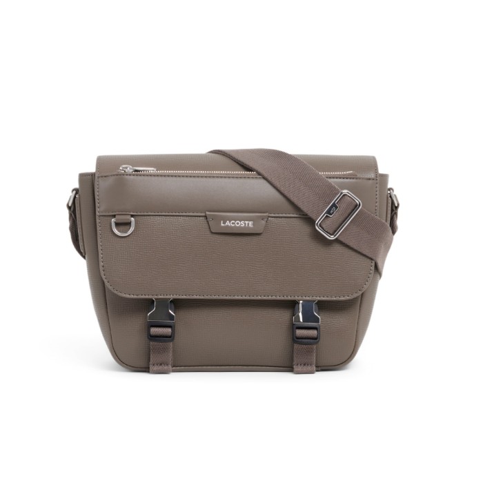 Εικόνα της Ossian Flap Close Leather Τσάντα Satchel