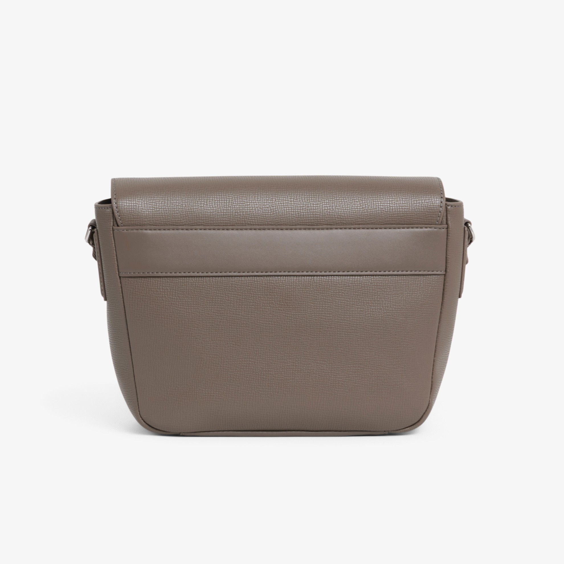 Εικόνα της Ossian Flap Close Leather Τσάντα Satchel