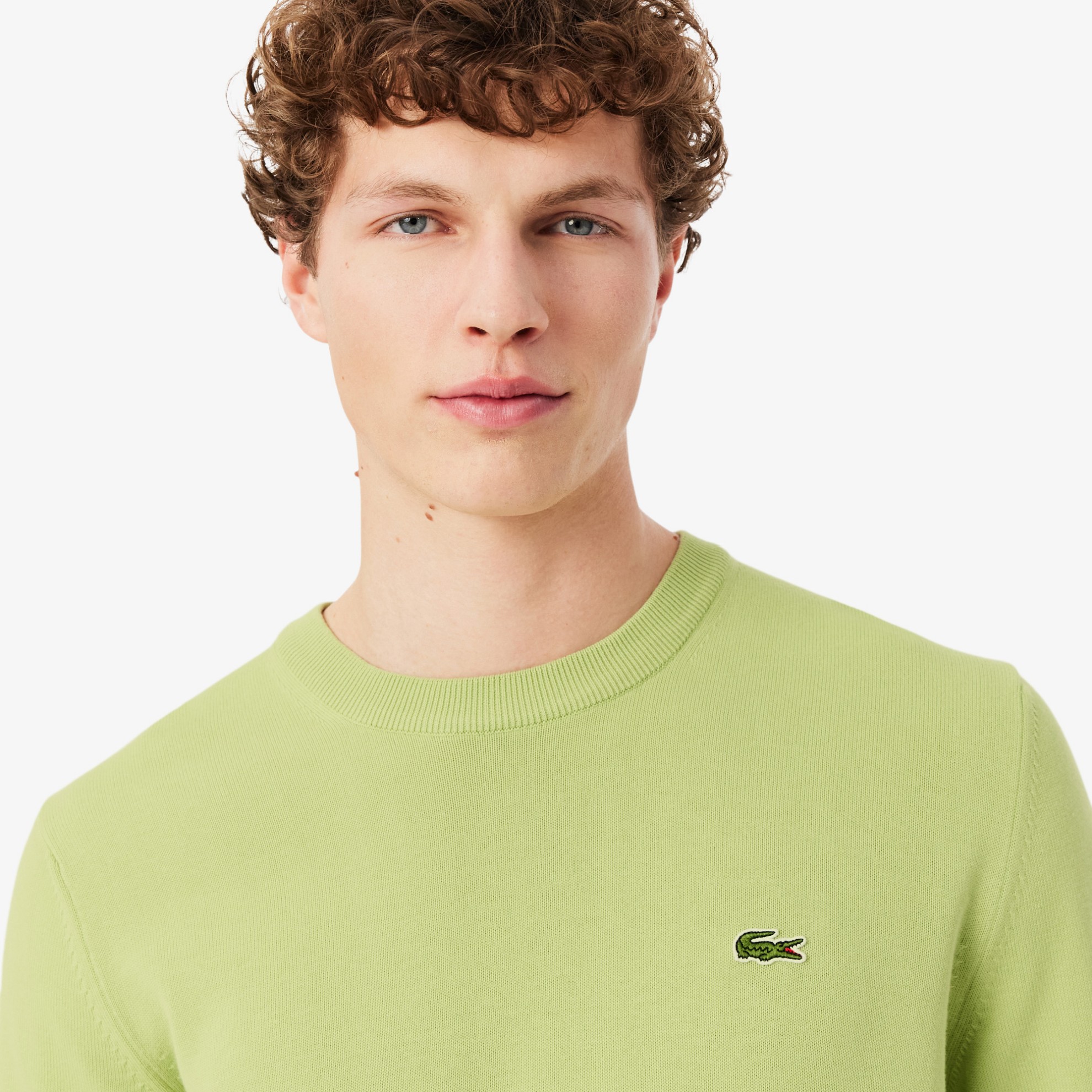 Εικόνα της Ανδρικό Πουλόβερ με Στρογγυλή Λαιμόκοψη από Οργανικό Βαμβάκι