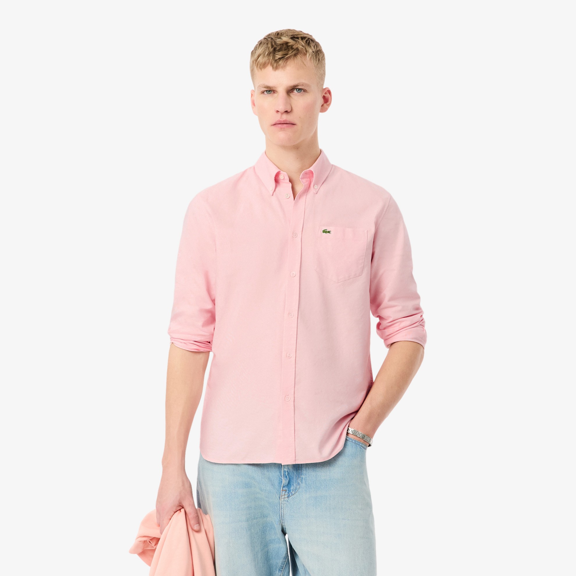 Εικόνα της Ανδρικό Oxford Βαμβακερό Πουκάμισο Regular Fit