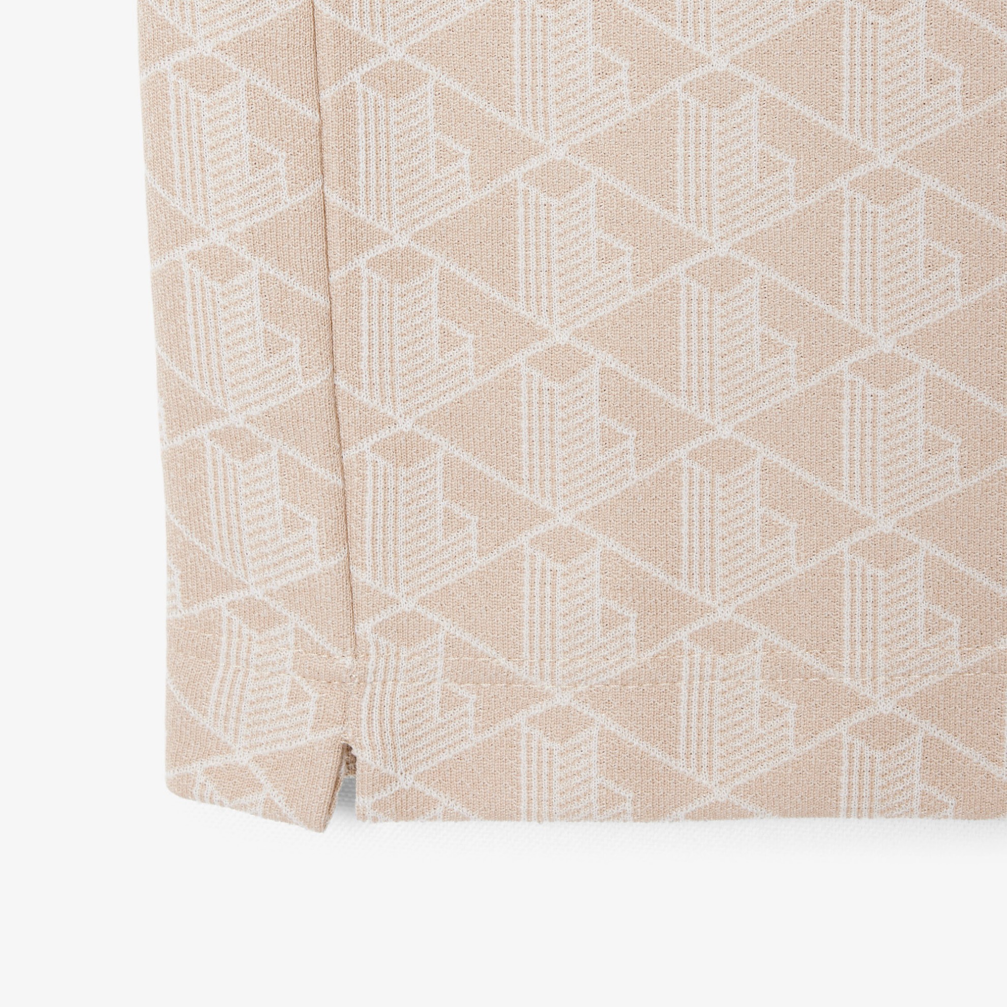 Εικόνα της Ανδρική Contrast Collar Monogram Motif Polo Μπλούζα Classic Fit