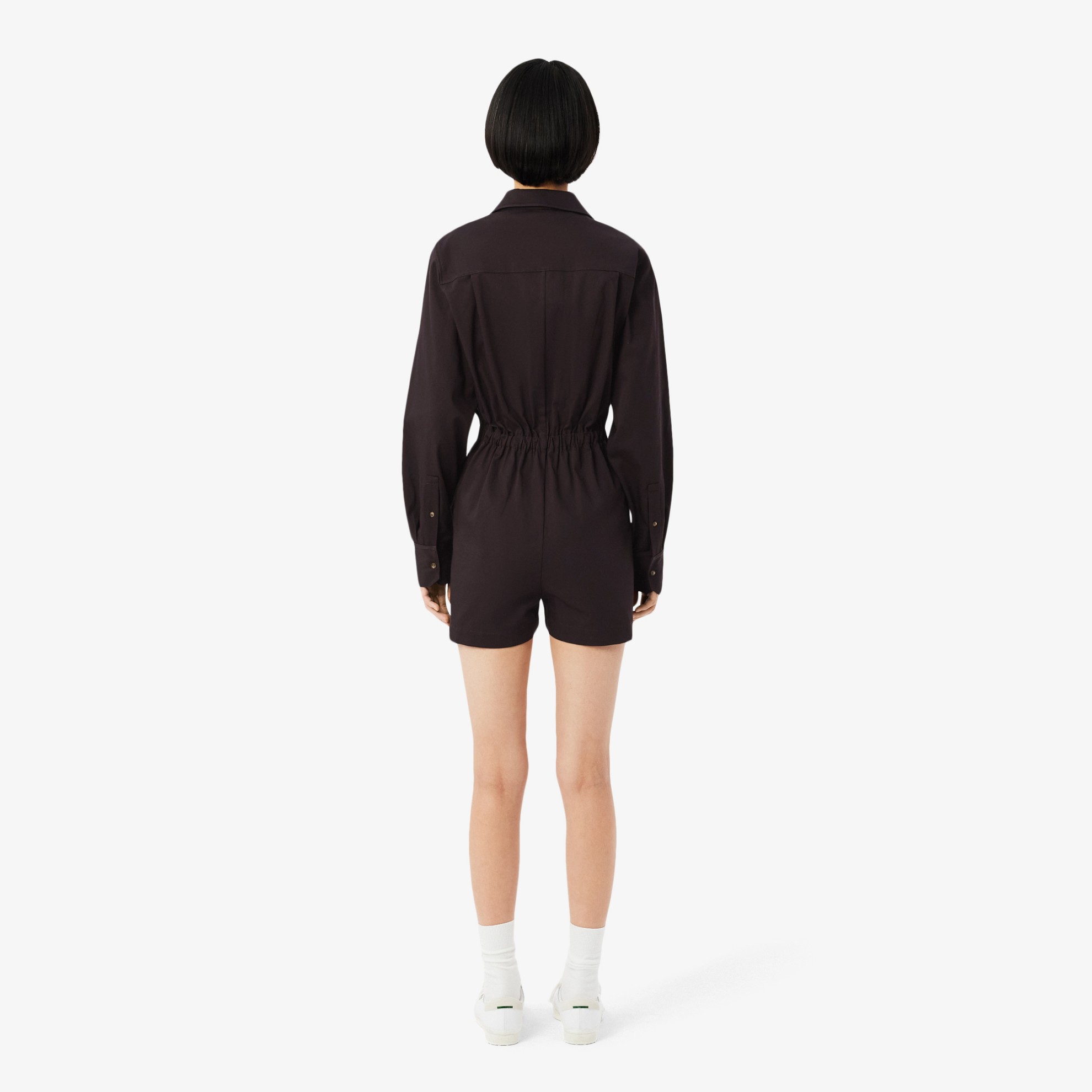 Εικόνα της Polo Collar Stretch Gabardine Playsuit