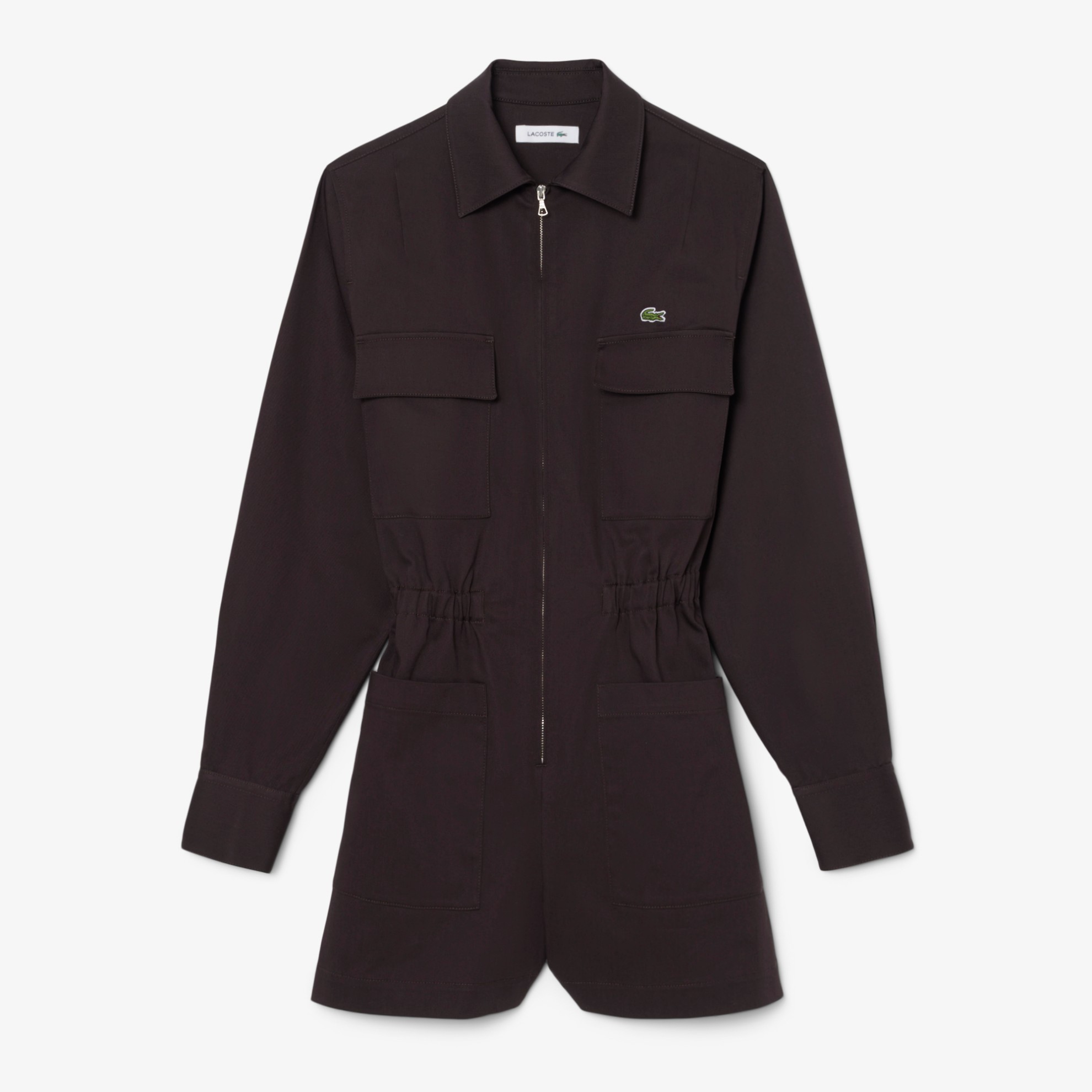 Εικόνα της Polo Collar Stretch Gabardine Playsuit