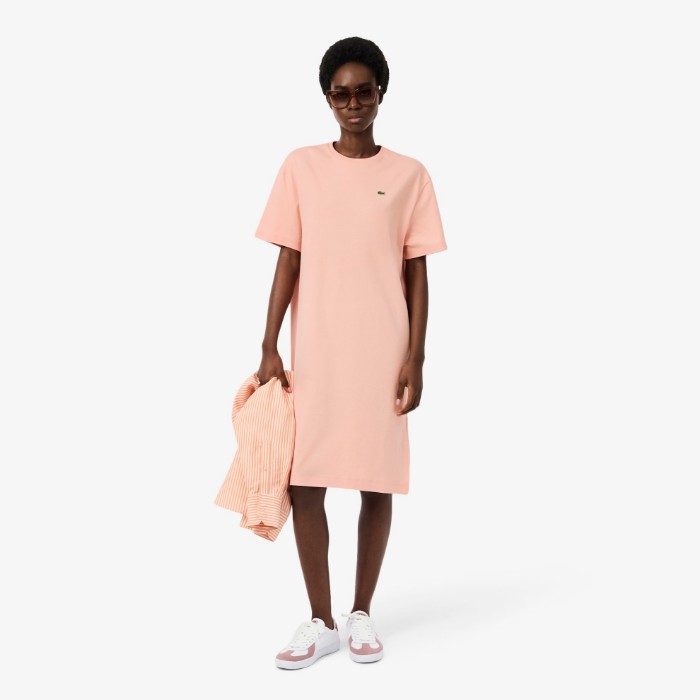 Εικόνα της Oversized Cotton T-Shirt Φόρεμα 