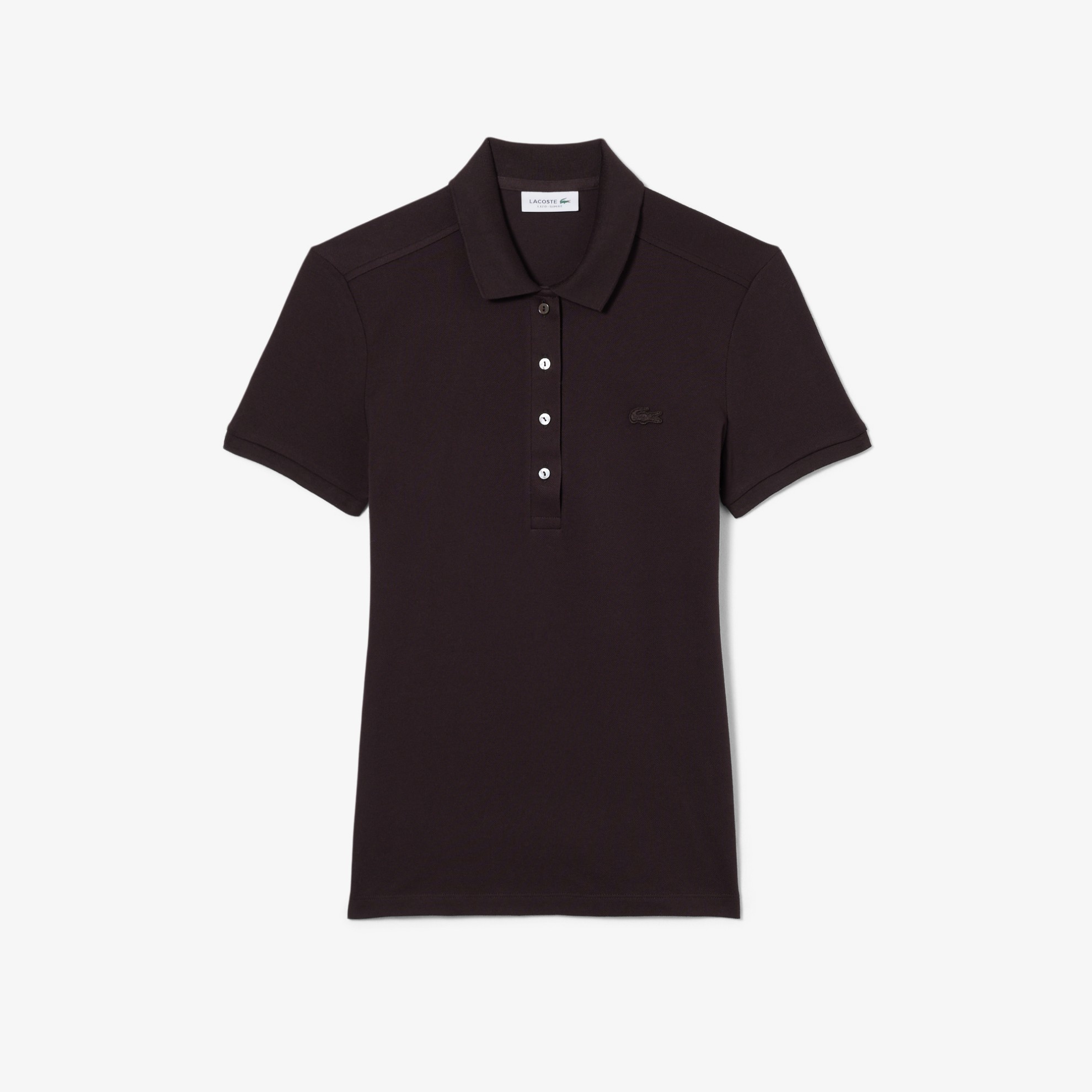 Εικόνα της Γυναικεία Stretch Cotton Piqué Polo Μπλούζα Slim Fit