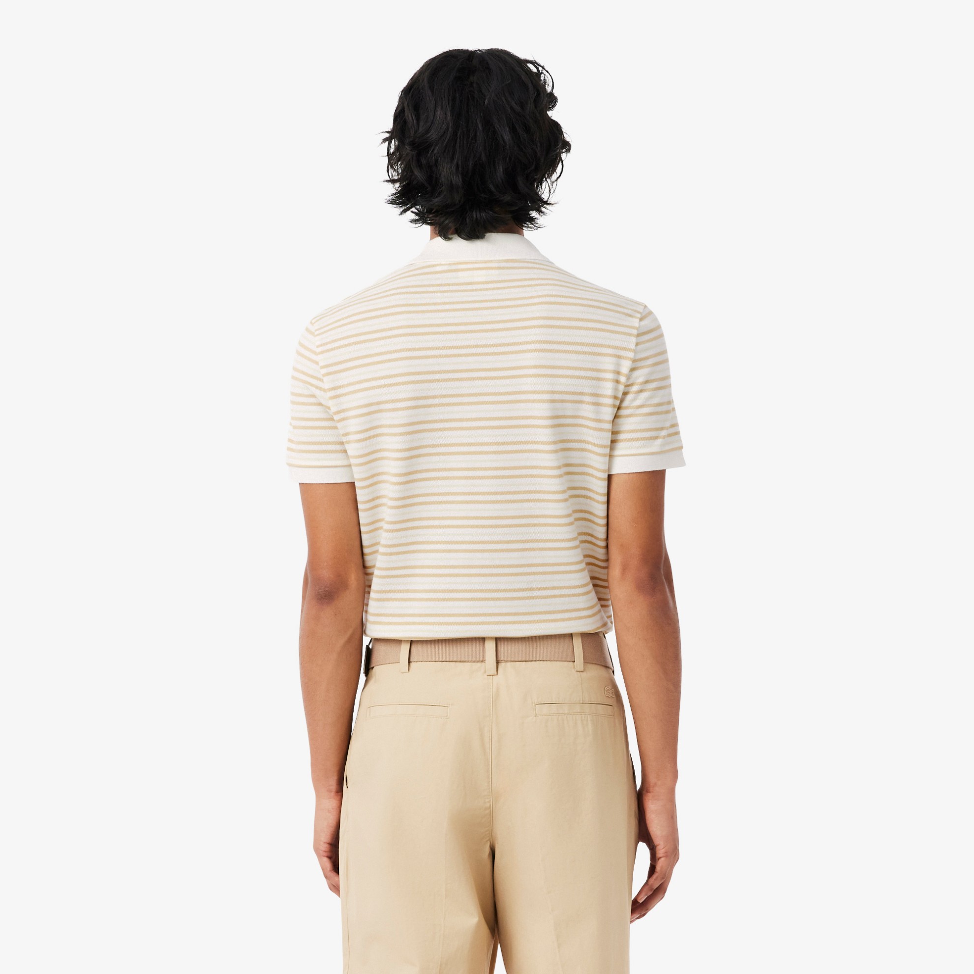 Εικόνα της Ανδρική Petit Piqué Ριγέ Polo Μπλούζα Classic Fit 