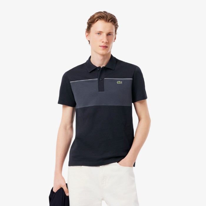Εικόνα της Colorblock Piqué Polo Μπλούζα Regular Fit 