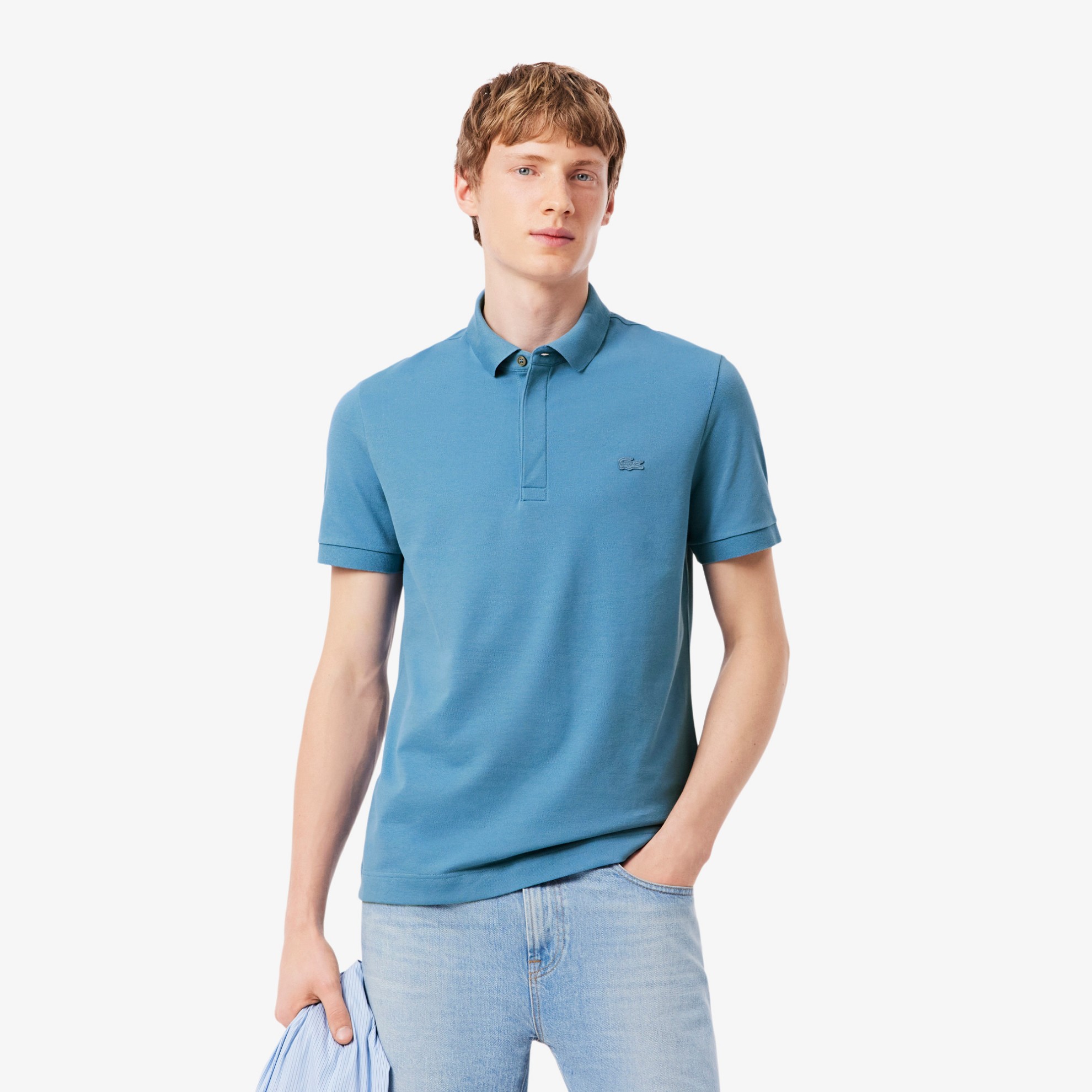 Εικόνα της Smart Paris Polo Μπλούζα Stretch Cotton Piqué  