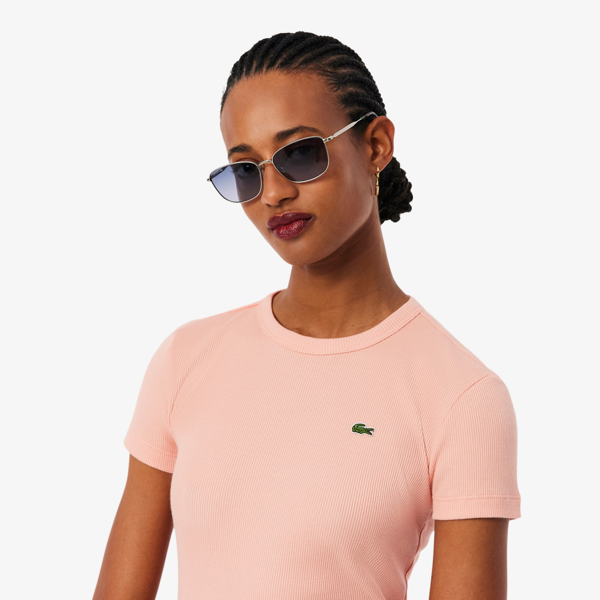 Εικόνα της Γυναικείο T-shirt Slim Fit από Οργανικό Βαμβάκι