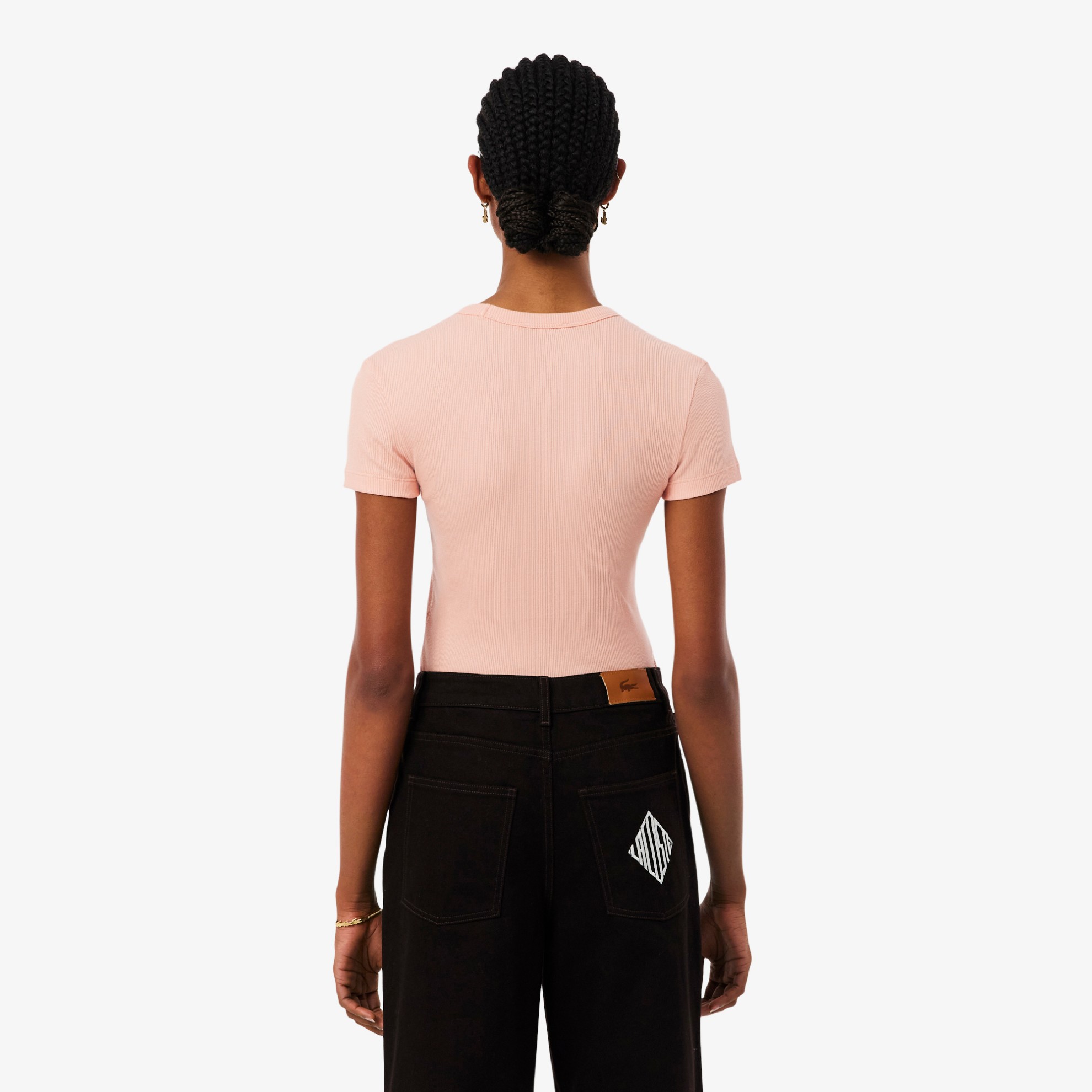 Εικόνα της Γυναικείο T-shirt Slim Fit από Οργανικό Βαμβάκι