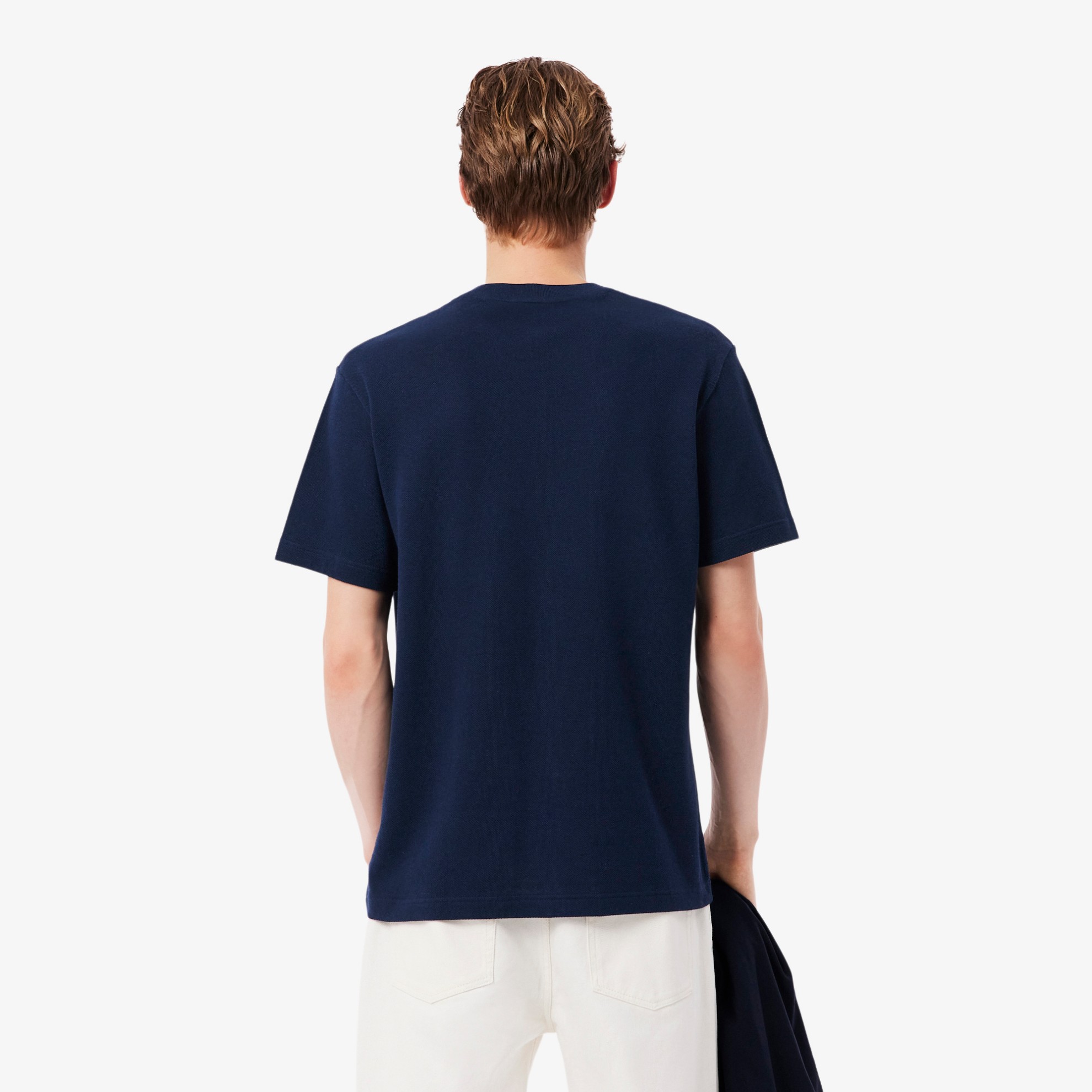 Εικόνα της Ανδρικό Heavy Cotton and Linen Piqué T-Shirt