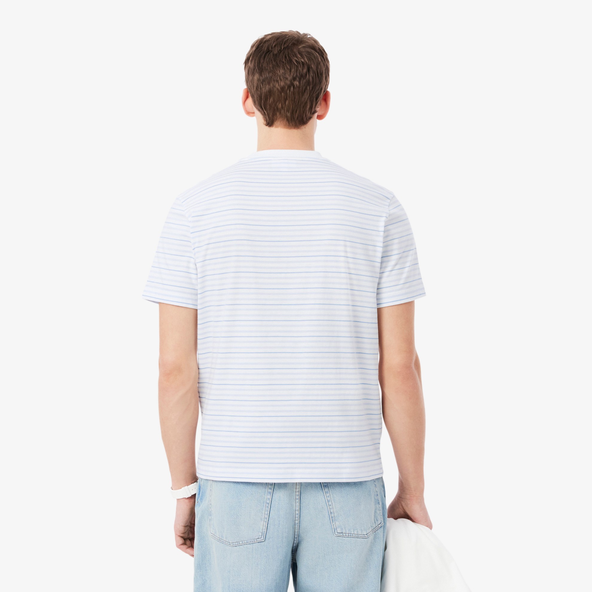 Εικόνα της Ανδρικό Ριγέ Βαμβακερό T-Shirt