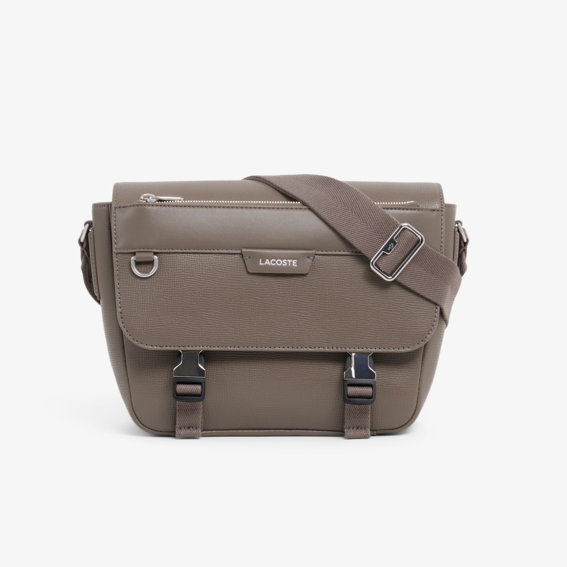 Εικόνα της Ossian Flap Close Leather Τσάντα Satchel