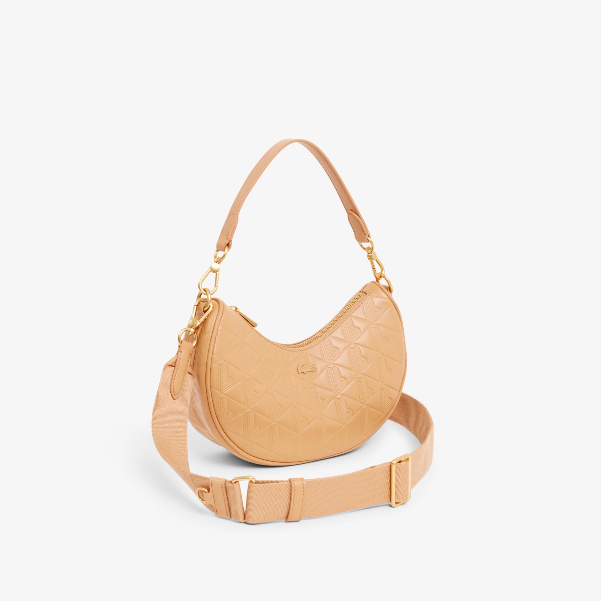 Εικόνα της Γυναικεία Maheki Embossed Leather Half Moon Τσάντα