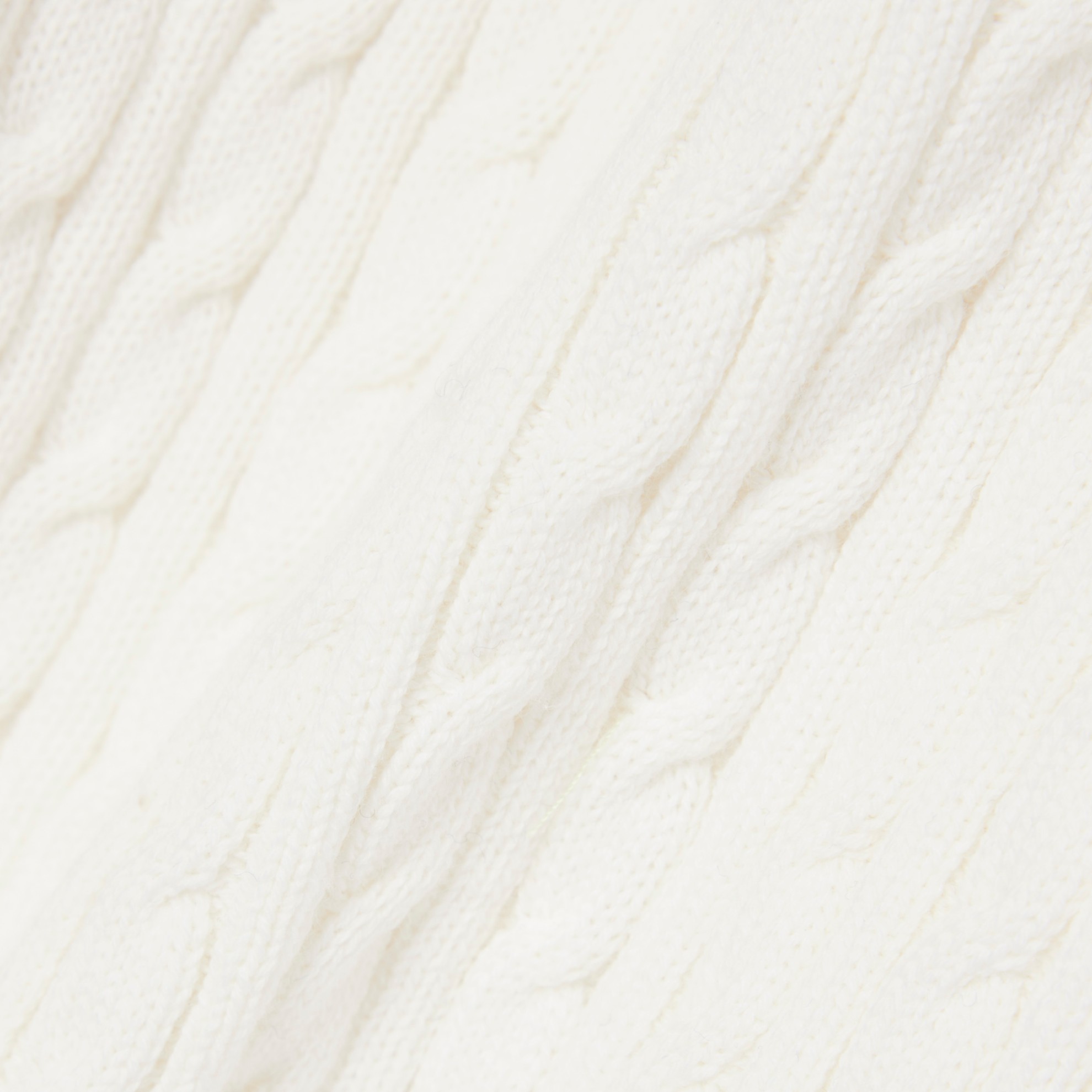 Εικόνα της Striped Cable Knit Polo Collar Πουλόβερ