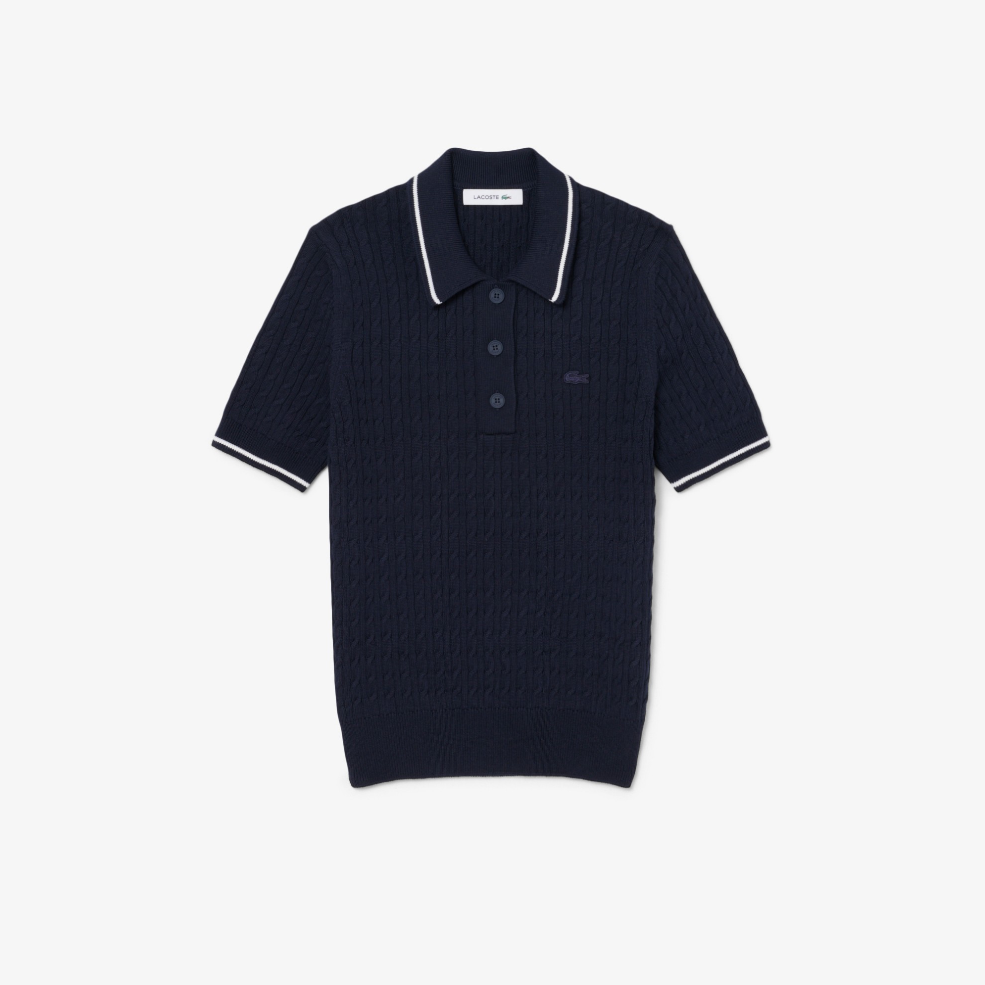 Εικόνα της Γυναικείο Ριγέ Polo Collar Πλεκτό Πουλόβερ