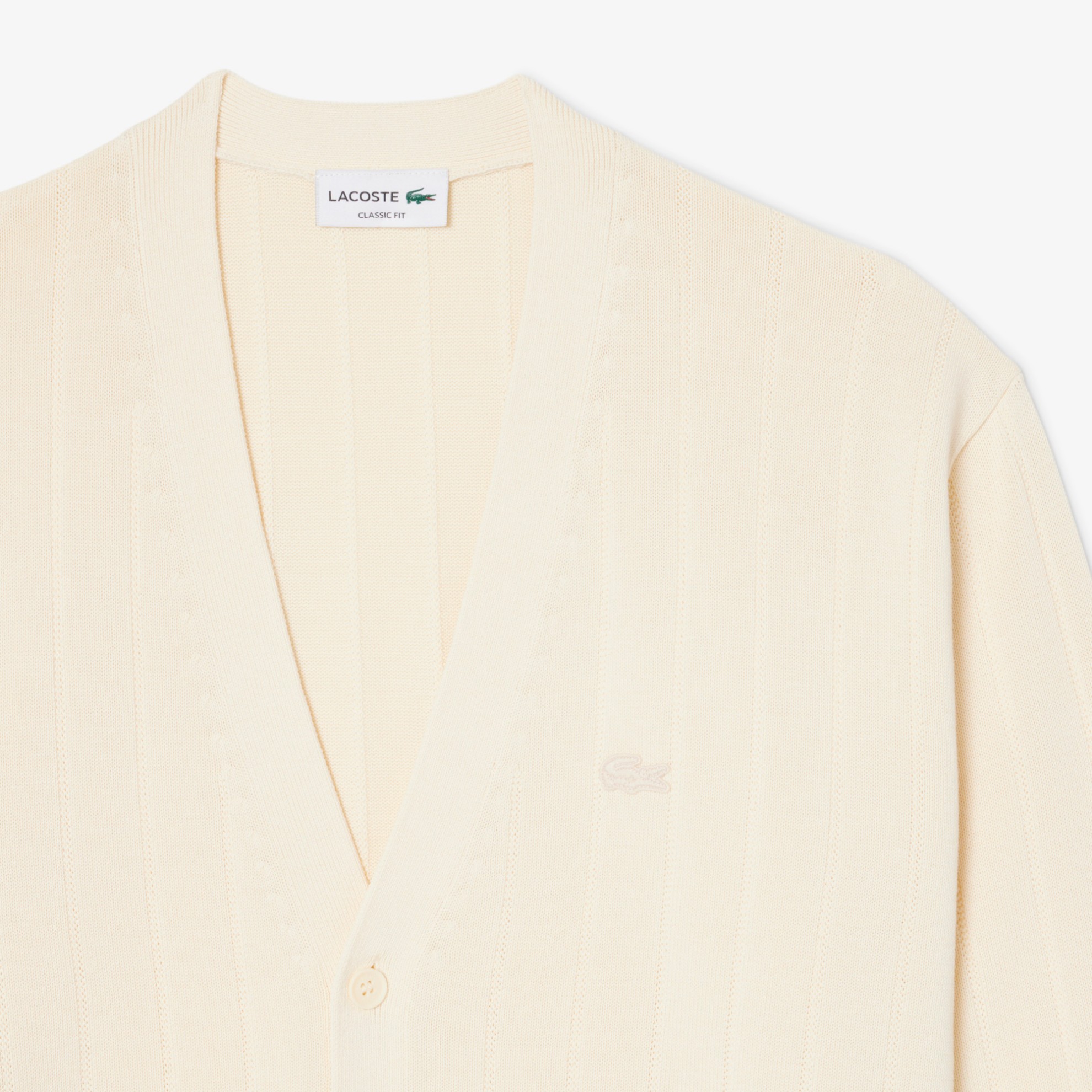 Εικόνα της Rib Knit Βαμβακερό Blend Cardigan