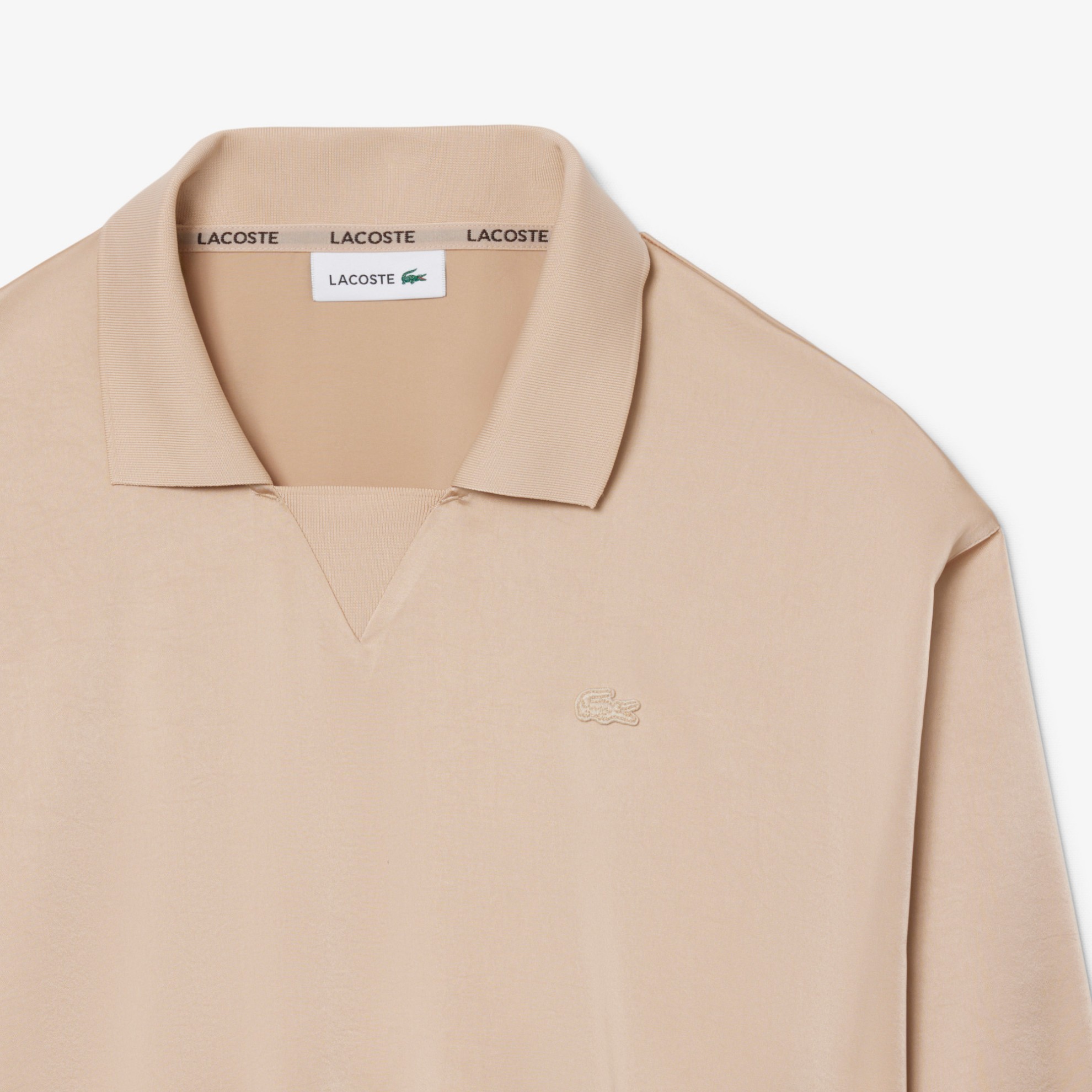 Εικόνα της Γυναικεία Satin Polo Μπλούζα Relaxed Fit 