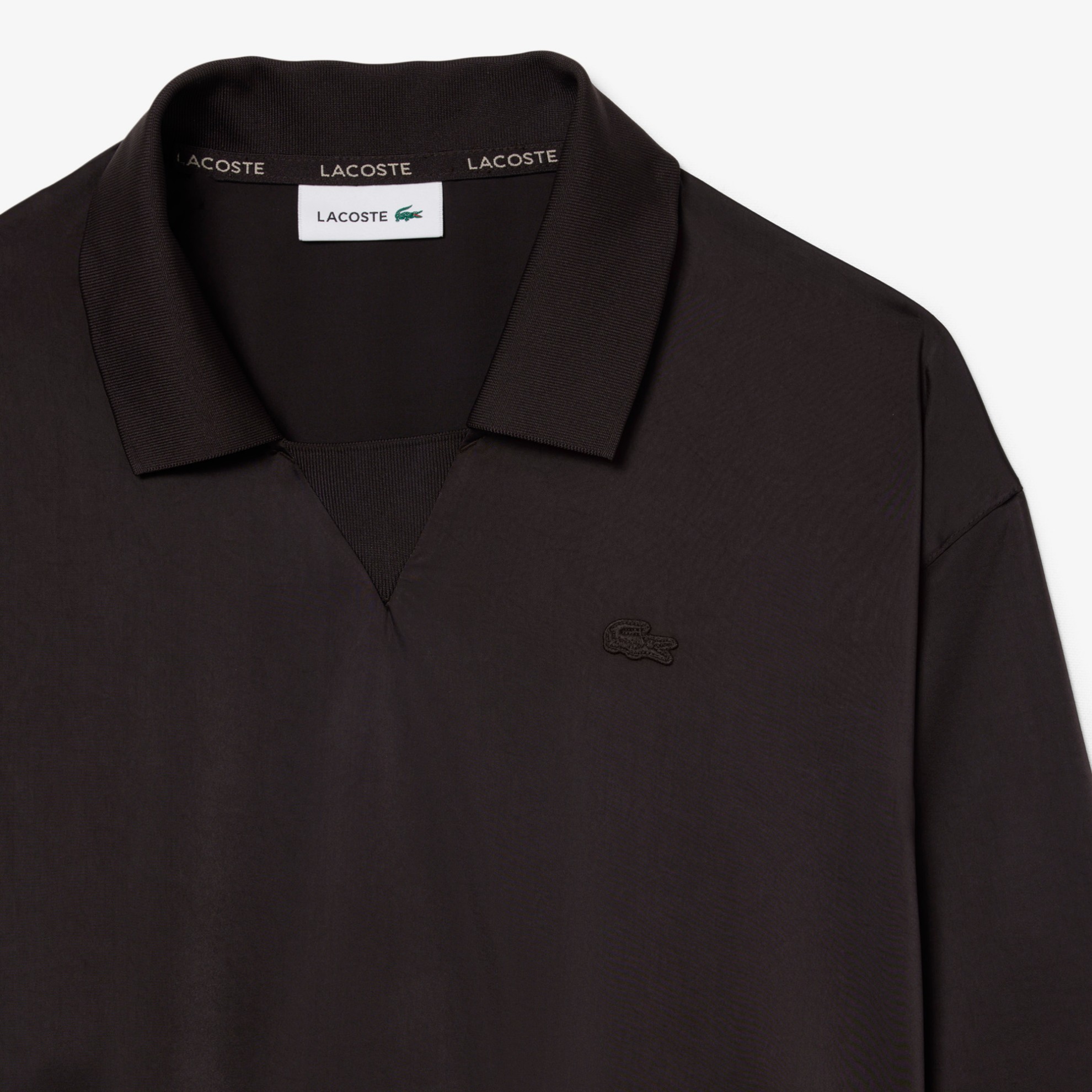 Εικόνα της Γυναικεία Satin Polo Μπλούζα Relaxed Fit 