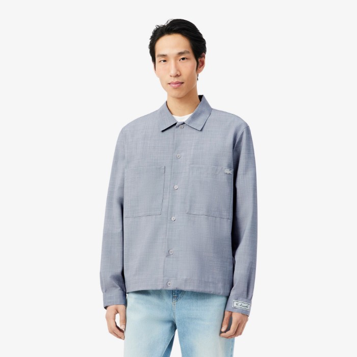 Εικόνα της Ανδρικό Oversized Wool Blend Overshirt